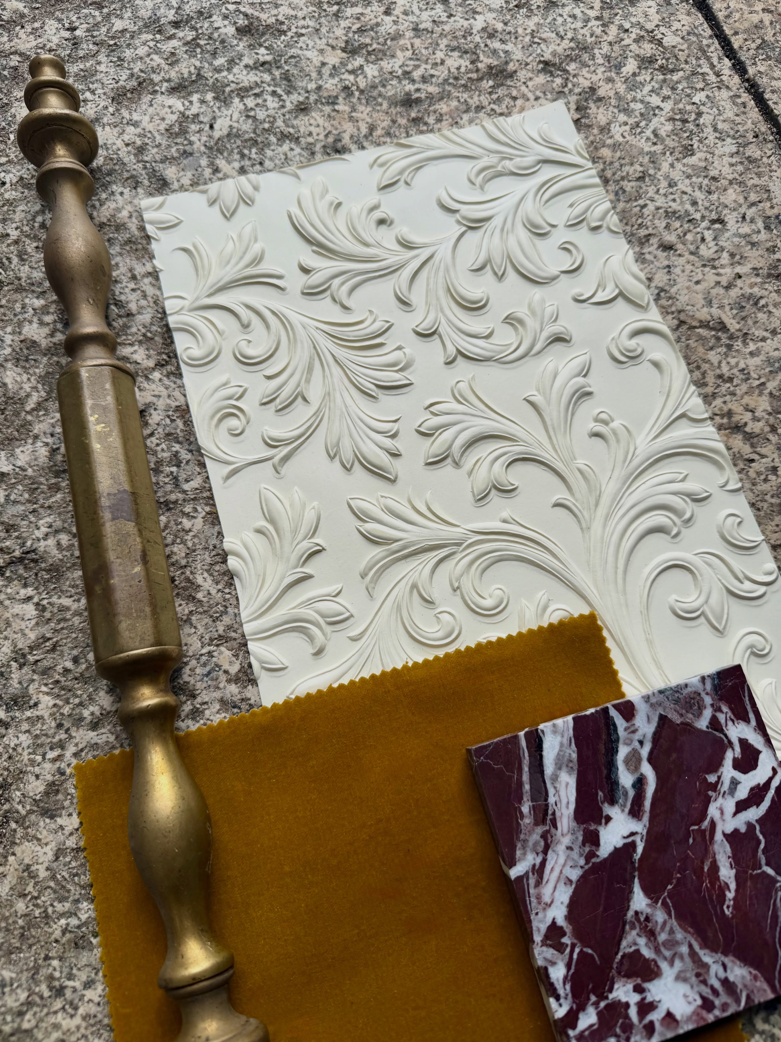 Robust, washable and designed to be painted, glazed or gilded, Lincrusta is a beautiful and traditional wall covering, made from linseed oil and wood flour, that can withstand knocks and wear while bringing depth and architectural interest to otherwise plain walls. (Not an ad).
That practicality makes it an amazing material for today’s homes. Its relief catches the changing light beautifully and the heavier surface can help disguise small imperfections that a flat wallpaper or painted finish might emphasise.
Painted in soft, lighter shades it can feel restrained and contemporary but used below a dado or in a richer colour, it becomes a more deliberate feature that creates drama and visual impact and with a variety of patterns available for walls, friezes and dados, the design possibilities are endless.
There is an important difference, however, between disguising an uneven surface and covering a wall with an active problem. Lincrusta should only be applied to walls that are sound and dry, it is not a solution for damp, loose plaster or ongoing moisture. This matters particularly in older buildings, whose traditional construction often relies on materials that allow moisture to move and evaporate rather than trapping it behind an impermeable finish.
Like so many heritage materials, Lincrusta works best when we understand both its beauty and its appropriateness. Used in the right place, it can add character, resilience and a sense of permanence to almost any home but I especially love it in rooms with a little history.
Would you use it quietly, painted to blend softly into the room, or create some drama and go bold with colour and gilding?
Kimber x