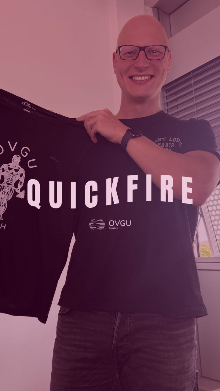 Schnell, spontan, Felix! ⚡️
Im Quickfire stellen wir unserem Team kurze Fragen ganz ohne Vorbereitung, dafür mit 100 % ehrlichen Antworten. 💥
Welche Frage wollt ihr dem Team als Nächstes stellen? 💬
#ovgugmbh #magdeburg #quickfire #ovgu #office