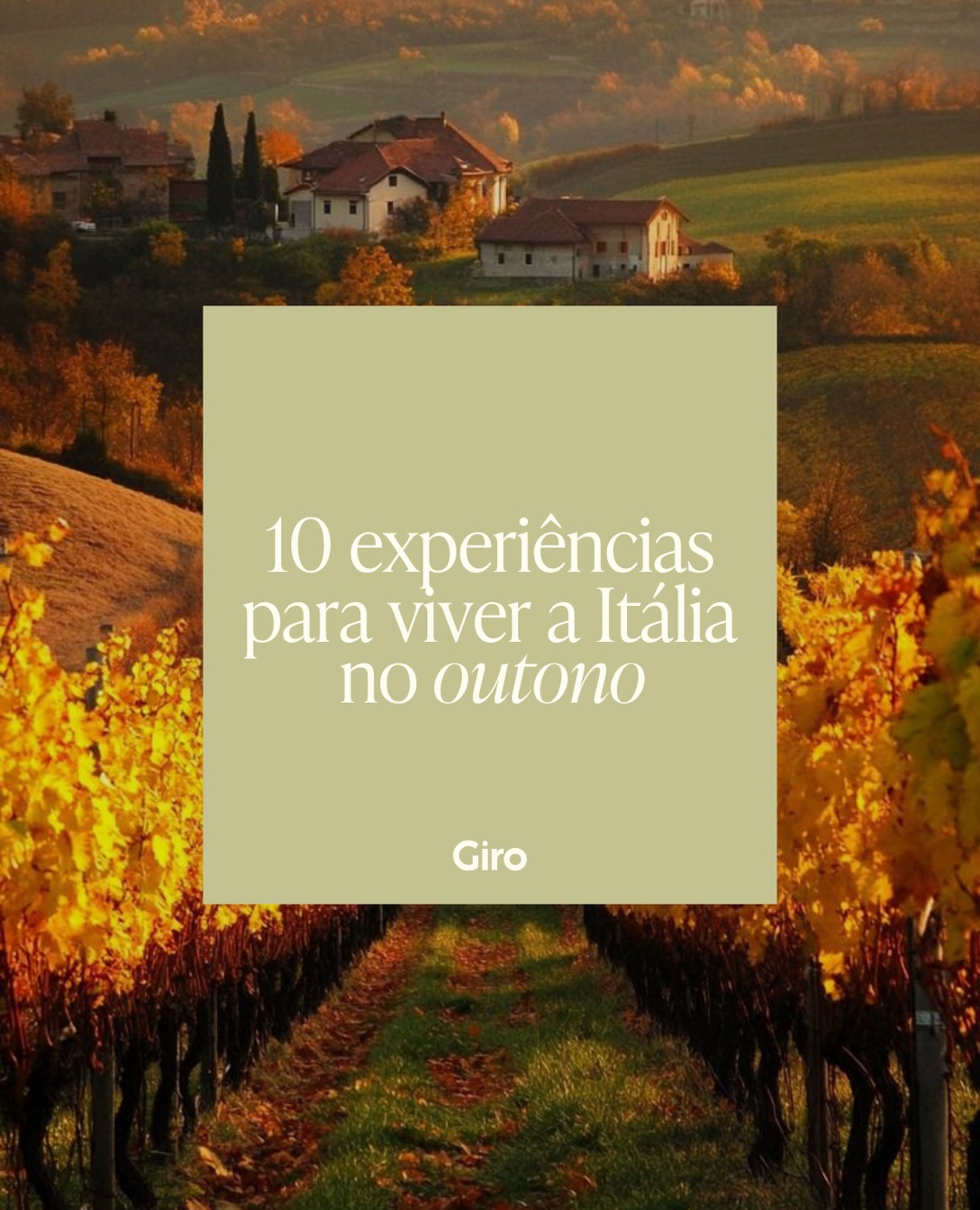 A bucket list de outono na Itália merece experiências que só essa estação consegue oferecer 🍂🍷
Vindimas, caça às trufas, azeite novo, termas, trilhas entre as cores do outono e sabores que aparecem por poucos meses no ano.
Neste carrossel, a Giro reuniu 10 experiências para descobrir a Itália em outro ritmo e aproveitar tudo o que cada região tem de especial nesta época do ano.
E se você quiser transformar essas ideias em uma viagem desenhada para você, a Giro cuida do roteiro, das experiências e de todos os detalhes 🧡
#outononaitalia #experienciasnaitalia #roteirodeviagemitalia