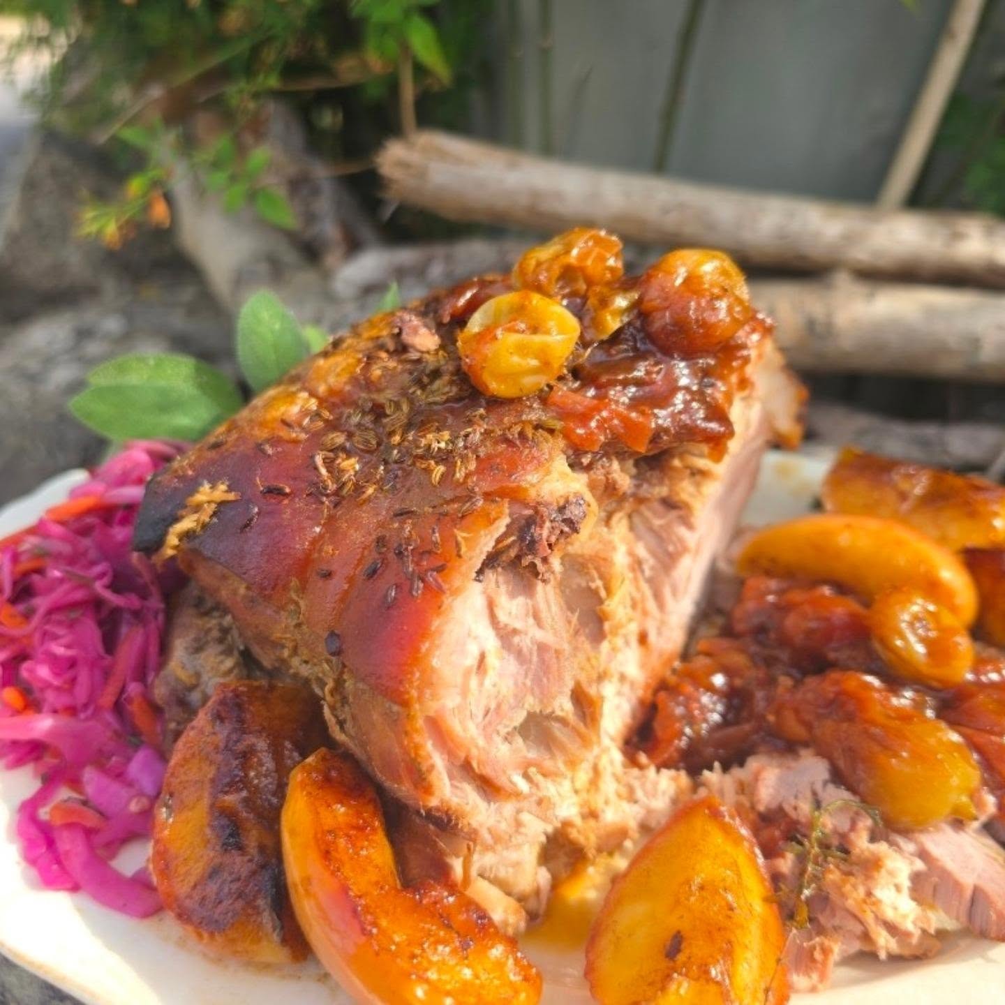Slow roasted Cider & Apple Pork Shoulder with Dijon Mustard
Tender, sticky, falling-apart pork, cooked low and slow in Somerset cider with apples, fennel, mustard and thyme, then finished with those rich, glossy cider juices.
And because pork this good deserves a little something fabulous on the side… a spoonful of my Hot Greengage & Gooseberry Chutney brings just the right hit of sweet, sharp and gentle peppery, chilli heat ... Happy Friday everyone 💚
Both recipes can be found in the Nature's Larder section of my website (Website link in bio) x
#SlowCookedPork #SomersetFood #Chutney #NaturesLarder #recipewriter
