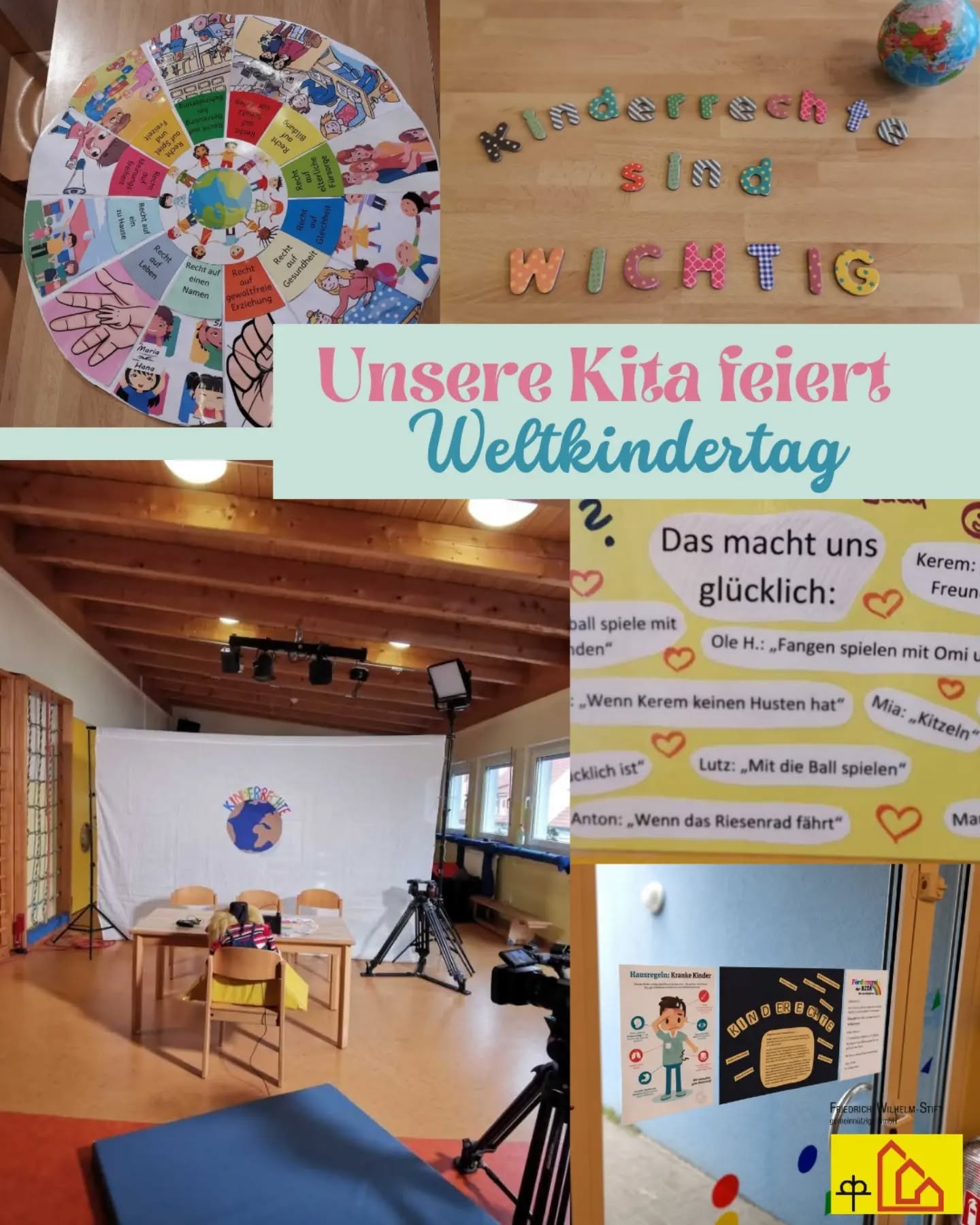 Unsere Kita “Unter dem Regenbogen” feiert natürlich auch den Weltkindertag. Dazu gibt es jedes Jahr kleinere und größerer Aktionen.
In der Vergangenheit hat unsere Kita zum Beispiel einen eigenen Film über Kinderrechte gedreht. Das war ein großes Projekt über mehrere Wochen mit großer Abschlussveranstaltung für alle, mit Thementischen und Aktionen zu jedem Kinderrecht.
Mitbestimmung, Teilhabe und Mitgestaltung ist darüber hinaus jeden Tag wichtig.
#fwshamm #Weltkindertag #Kinderrechte #Jugendhilfe