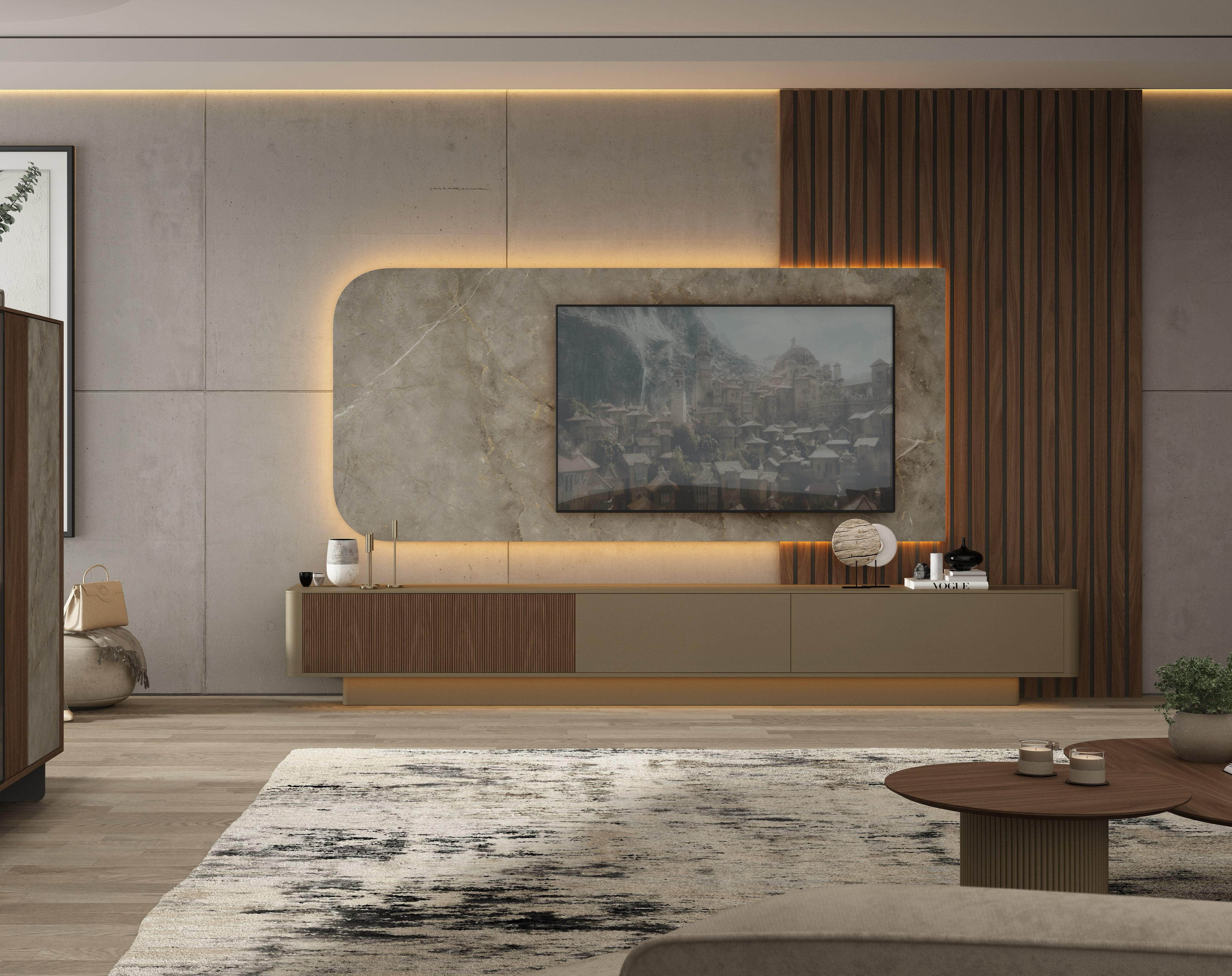 ✨ El diseño está en los contrastes.
Madera y piedra. Superficies lisas y texturizadas. Líneas rectas que se encuentran con formas curvas para crear salones modernos, elegantes y con personalidad.
Composiciones donde cada acabado aporta profundidad y cada detalle está pensado para conseguir un conjunto equilibrado, cálido y visualmente espectacular. 🤎
Porque el mueble de salón ya no es solo funcional: forma parte de la arquitectura y el diseño del espacio.
Descubre todas las posibilidades y crea una composición adaptada a tu salón en Divinity Muebles.
📍 Arganda del Rey · Madrid
🌐 www.divinitymuebles.com
#MueblesDeSalon #MueblesMadrid #Interiorismo #MueblesDeDiseño #DivinityMuebles