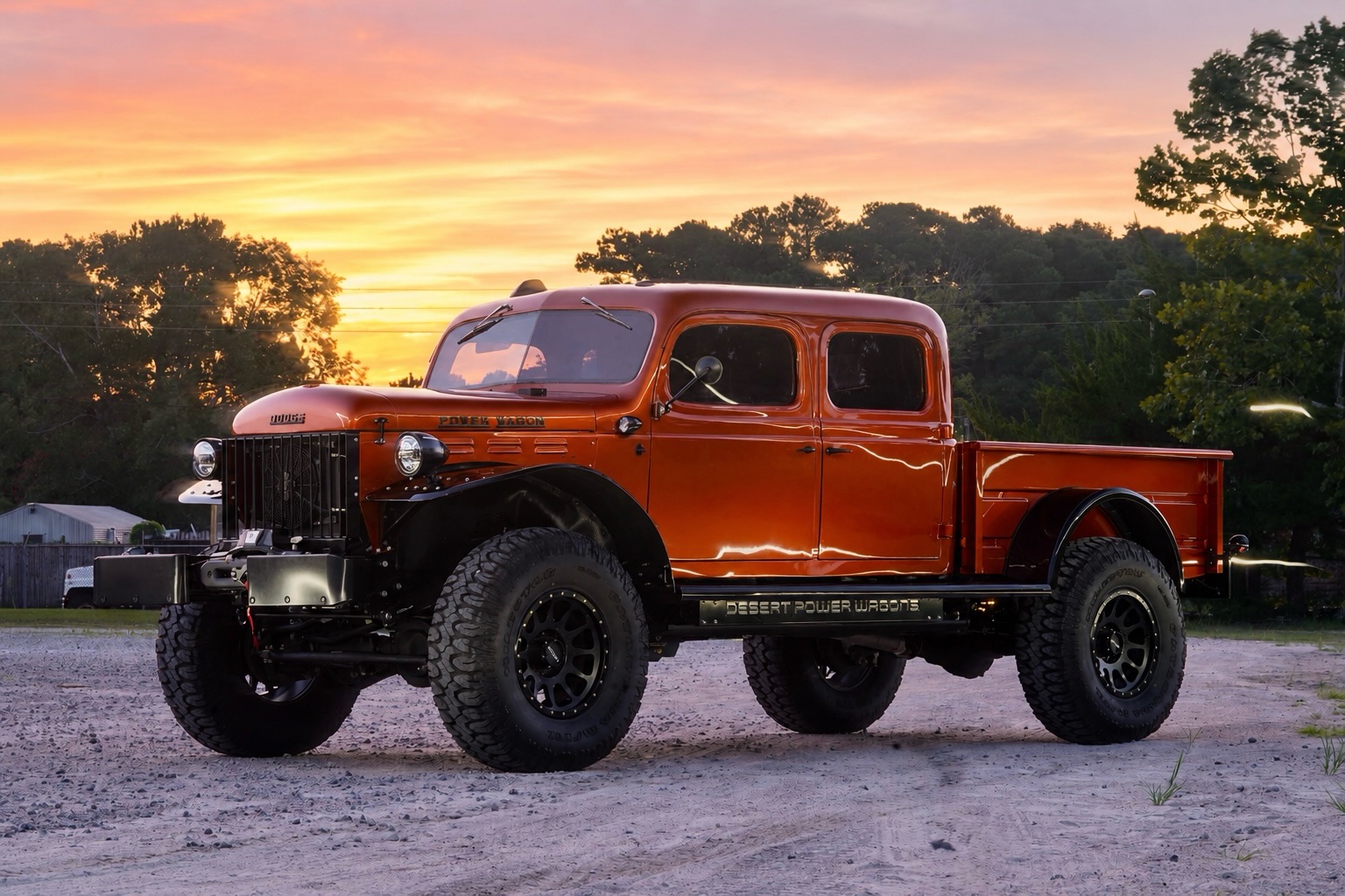 Wearing Vivid Orange Metallic per customer request, this @tisdalecoachworks crew cab is powered by the notorious 6.4L Hemi®️ V8 pushing 410hp and 429ft-lbs while accomodating suicide doors.
•
It features modern amenities and is equipped with a @fox and @carlisuspension suspension system. Not to mention, locking differentials and the electronic shift-on-the-fly transfer case allowing this machine to conquer any terrain.
•
Those gorgeous @tisdalecoachworks fenders, steps and cab truly pull together this truck’s external style rolling on 42” @milestar.tires wrapped 20” @methodracewheels MR305 wheels!
•
We provided our customer with a @linexnorthamerica bed for heavy-duty use and premium durability for hauling.
•
The in-house custom upholstery features @keystonbros Sandstone leather and a Twinkle and Meteor StarLight headliner in black suede!
•
That 12.0” TFT Color Display Cluster has off-road info pages, Apple CarPlay®️, Bluetooth Voice Control and more!
•
ALL Desert Power Wagons are built completely in-house by our spectacular team, where attention to detail and premium craftsmanship are paramount.
•
𝗗𝗘𝗦𝗘𝗥𝗧 𝗣𝗢𝗪𝗘𝗥 𝗪𝗔𝗚𝗢𝗡𝗦
We Build the Hottest Trucks™
📞 (877) 797-9246
🌐 desertpowerwagons.com
✉️ info@desertpowerwagons.com
•
#DesertPowerWagons #WeBuildTheHottestTrucks #Dodge #DodgeTrucks PowerWagon ThePowerWagon DodgePowerWagon Cummins Hellcat Hemi PowerWagonNation TinGrilleDodgeTruck TruckPorn ClassicTrucks FarFromStock OldTruck OldGold RestoreThemDontCrushThem Ram Mopar DodgeRam MoparOrNoCar RamTrucks TrucksOfInstagram TrucksDaily LifeIsTooShortToDriveABoringTruck YouDreamItWeBuildItYouDriveIt Osprey_Custom_Cars MegaRexxTrucks signatureautosports