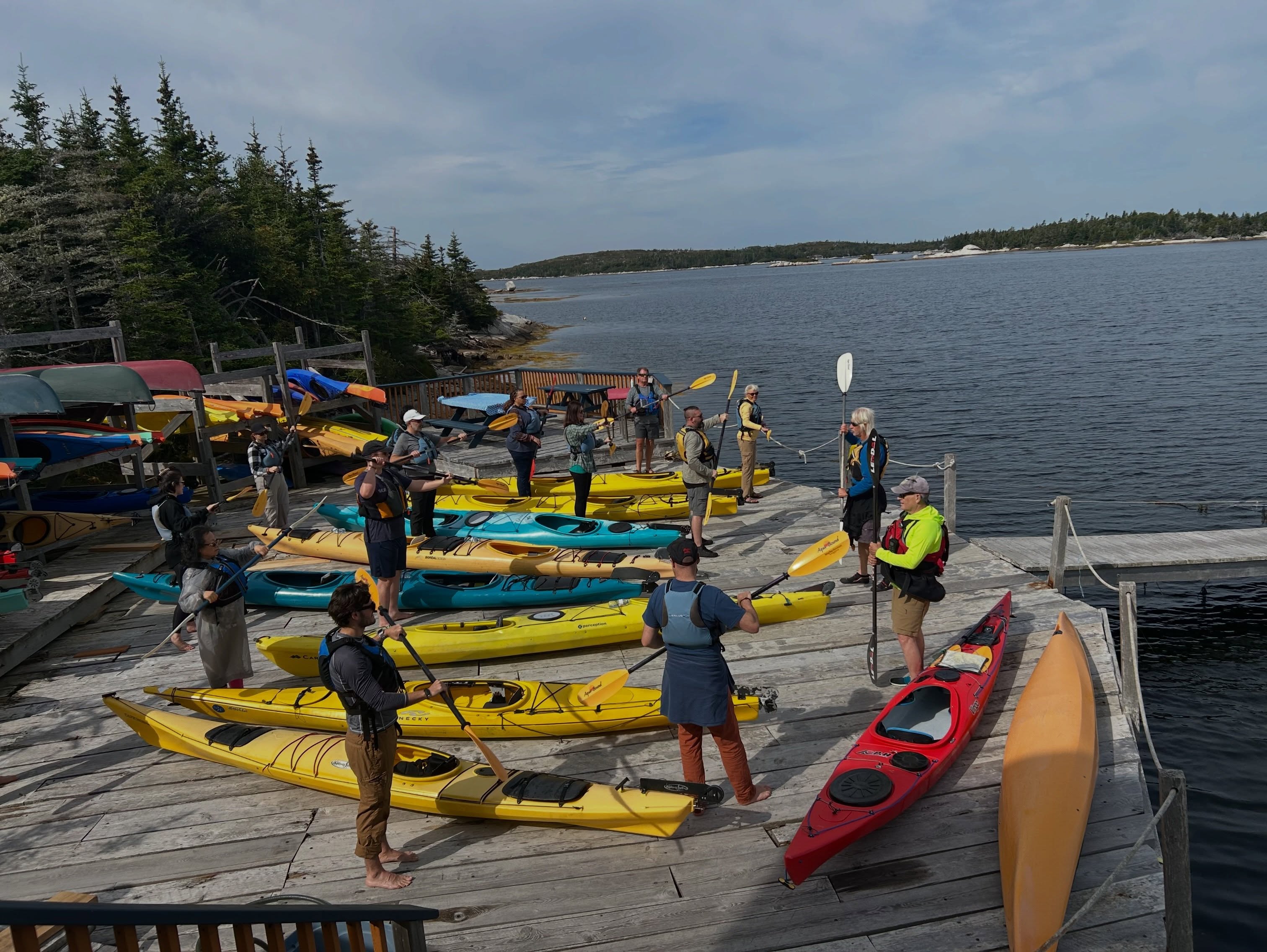 A wonderful paddle yesterday to back bay with this group from @virginvoyages