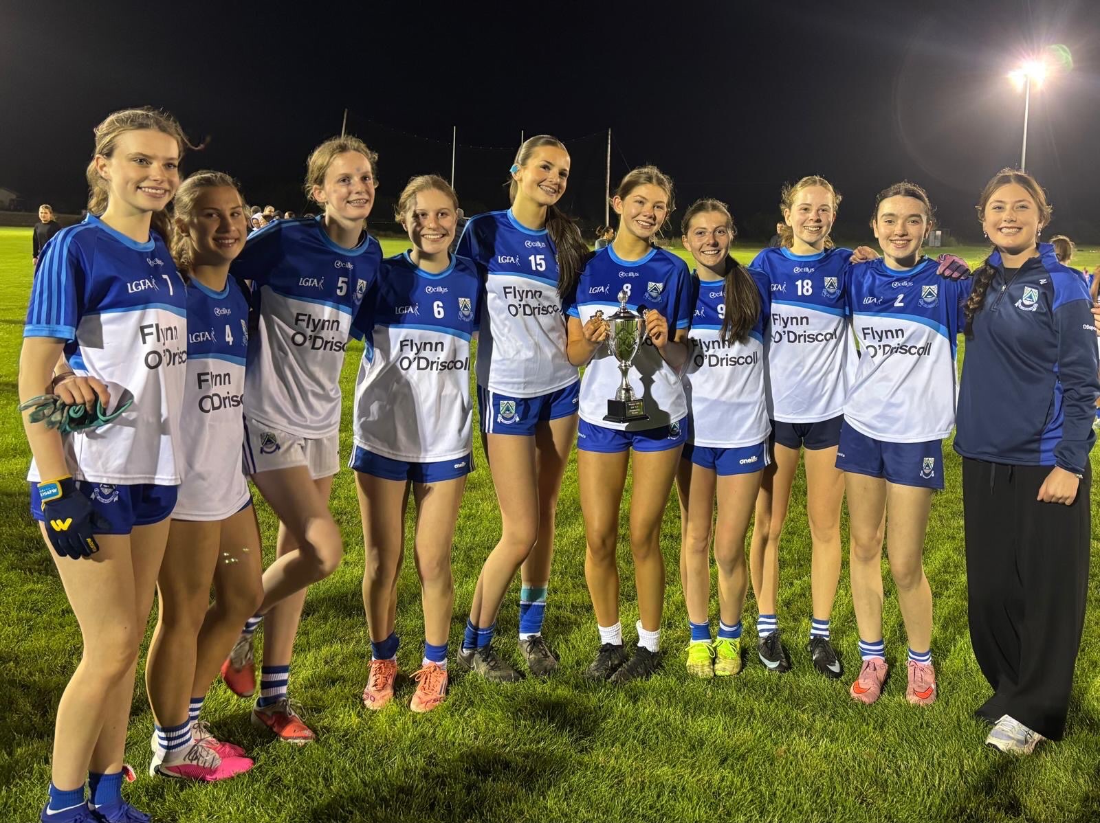 Huge congratulations to the Eire Óg u16 Girls who beat AGB in the final of the Wicklow County Championship last night.
Big well done to all the St. David’s Girls: Amelie, Akvila, Ciara, Siun, Isobel, Sara, Casey, Connie, Ava, Anna and Orla
🏆