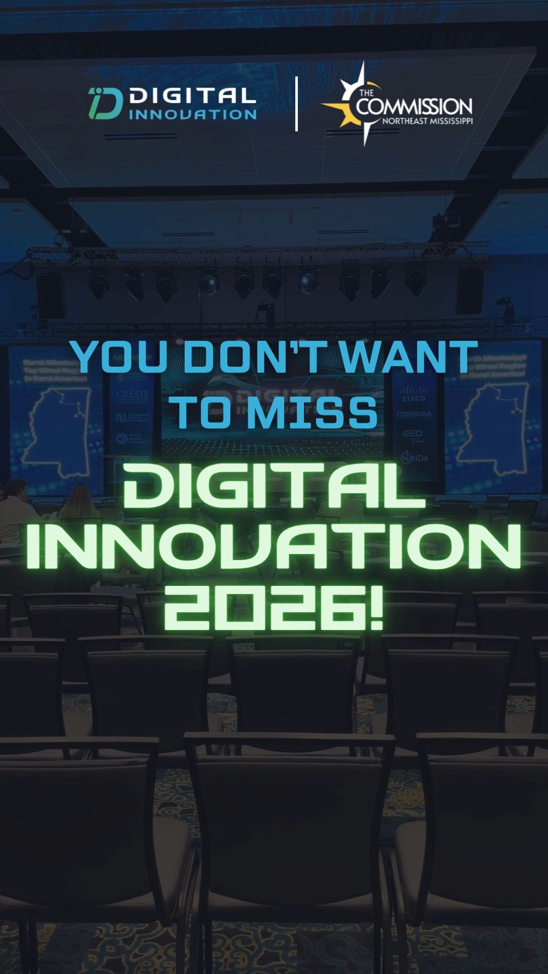 Don’t miss Digital Innovation 2026!
Two days. A powerhouse lineup of speakers and experts. And conversations covering the technology shaping what’s next—from AI and cybersecurity to broadband, leadership, and innovation.
Whether you’re looking to learn something new, make valuable connections, or stay ahead of the curve, there’s a reason to be in the room.
Don’t let this one pass you by. Tag someone you want to attend with and get your tickets today!
Visit digitalinnovation.org for tickets and event details.
📆 September 29–30
📍 Huntington Bank Conference Center
-
#DigitalInnovation #DigitalInnovationMS #Innovate2026 #MyTupelo #NorthMississippi #TupeloMS #CyberSecurity #ArtificalIntelligence #TechSolutions #TechConference #FutureOfTech #TechInnovation