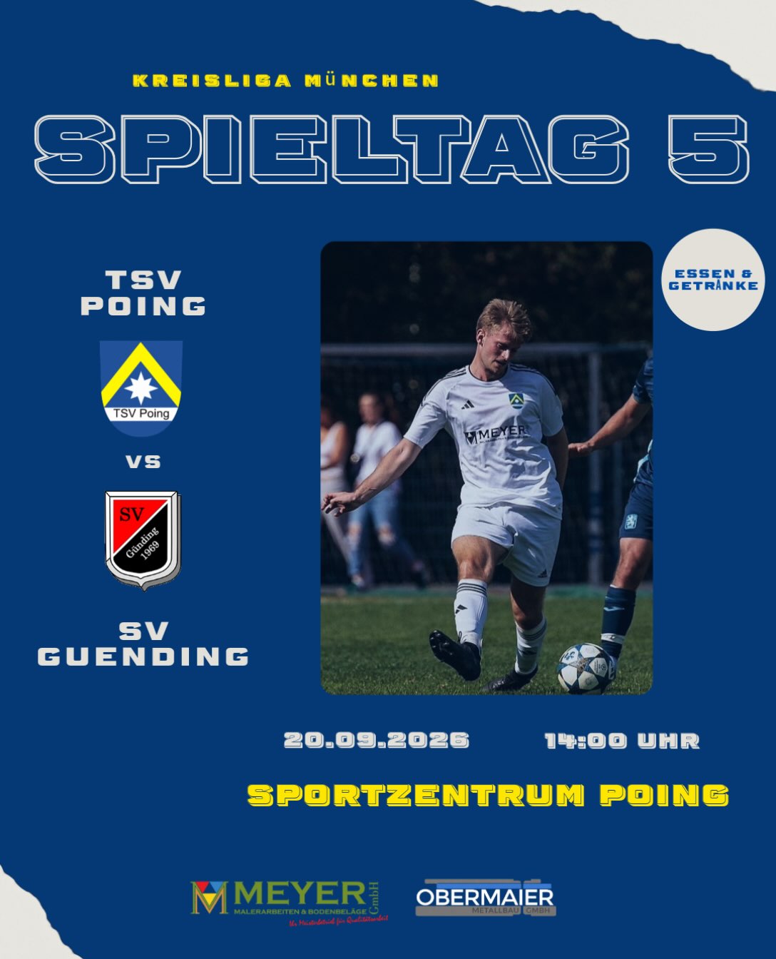 Heimspiel-Sonntag! 🔵🟡
14:00 Uhr Herren I vs SV Günding
16:00 Uhr Herren II vs TSV Egmating
Kommt vorbei, für Essen und Getränke ist gesorgt! Beide Teams benötigen den ersten Sieg und dafür eure Unterstützung.