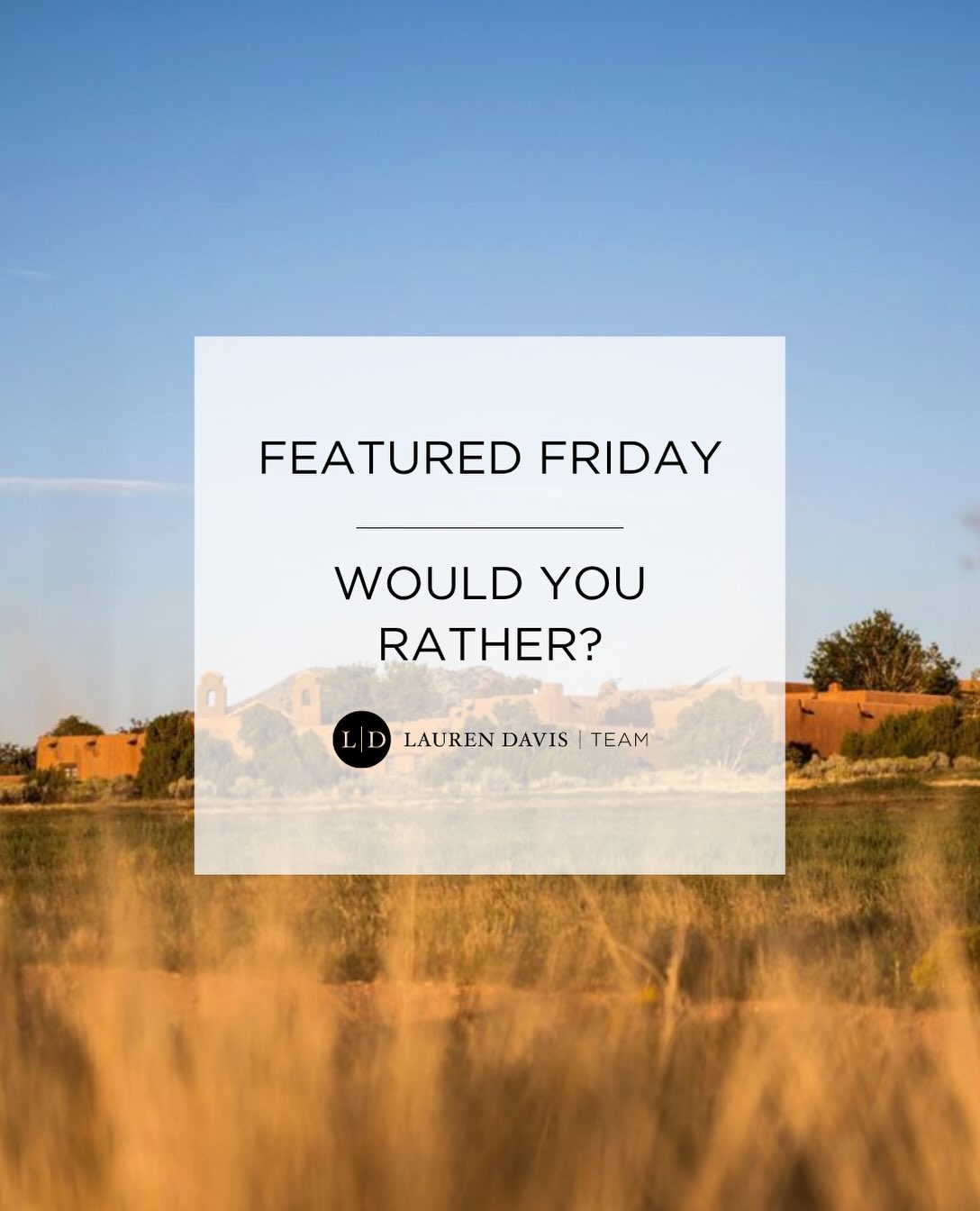 Featured Friday in New Mexico and New York! #ourtrustednetwork #sothebysinternationalrealty #laurendavisteam