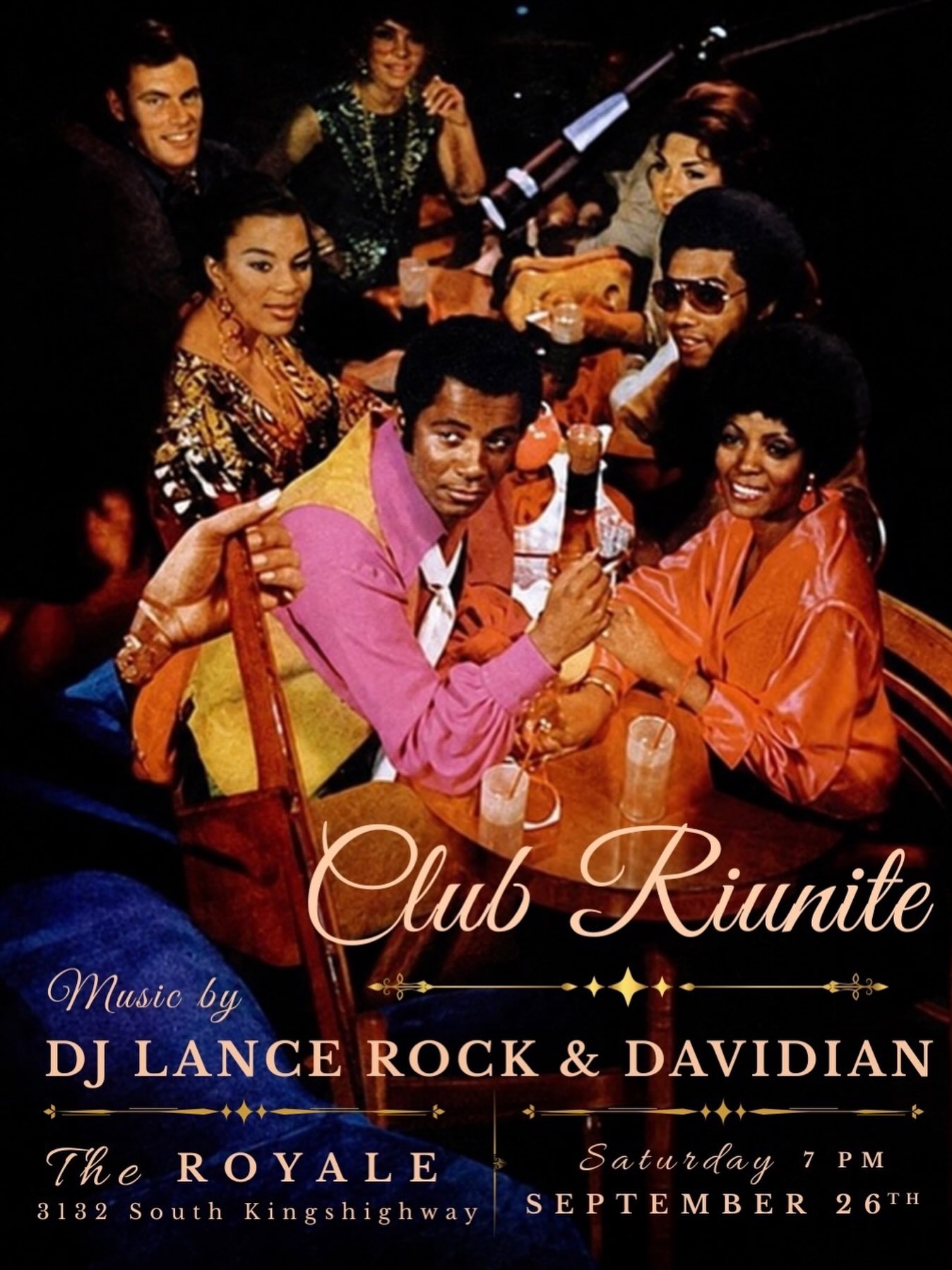 Club Riunite is an evening for good company, great music, and the simple pleasure of being together.
A little sophisticated soul.
A little ‘70s AM rock.
Some mellow disco.
A touch of funky jazz.
Music with character, warmth, and just enough surprise to keep the evening interesting.
Some songs take you back.
Some put you right where you are.
And some remind you why you fell in love with music in the first place.
No dress code for your attitude.
No pressure to be anywhere but here.
Just an easygoing gathering of good people, timeless sounds, and the kind of atmosphere that makes your you want to stay awhile.
Club Riunite — aging like a fine wine.