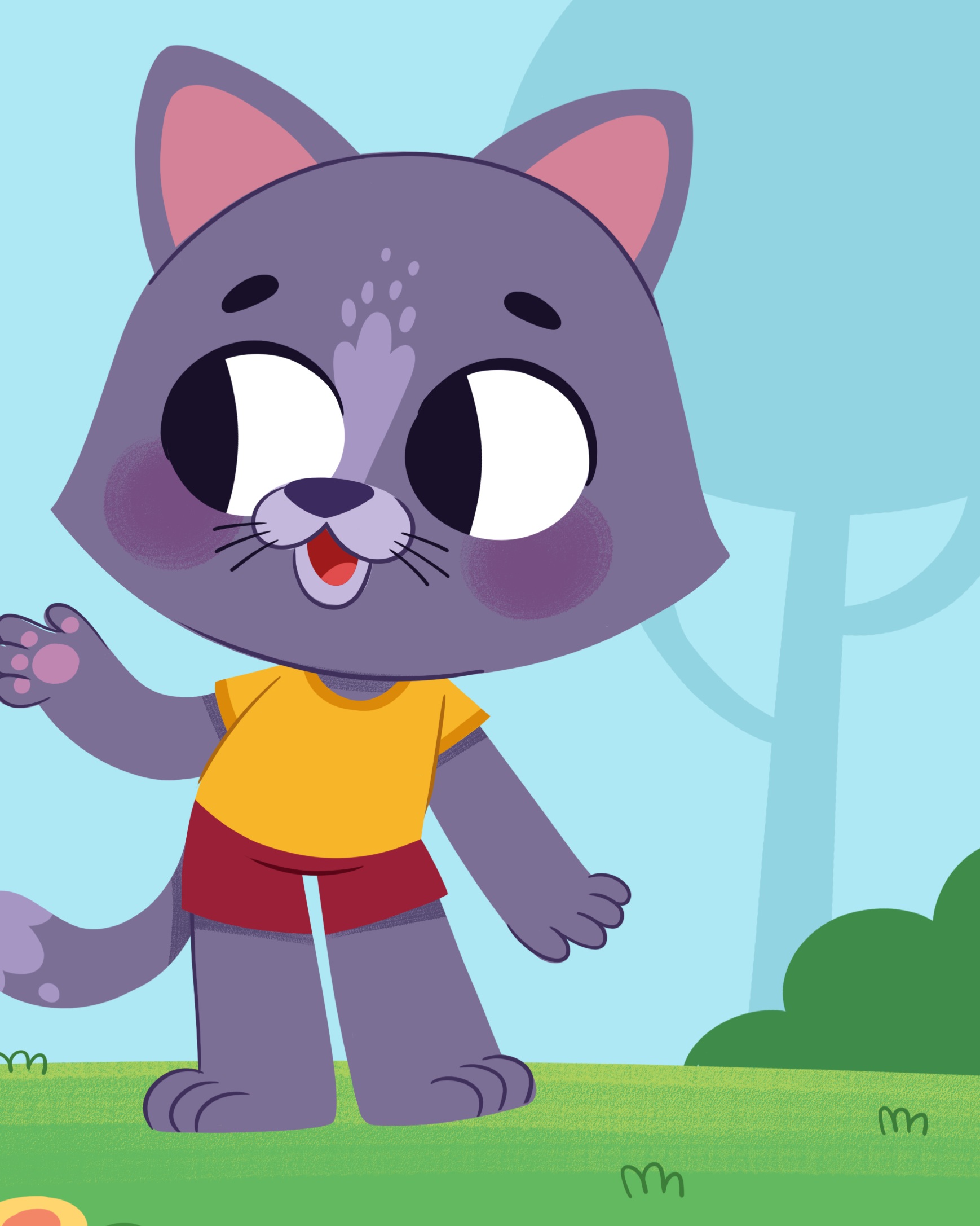 ilustrinha express só pra testar umas coisa e desenhar bicho fofo. 2/3