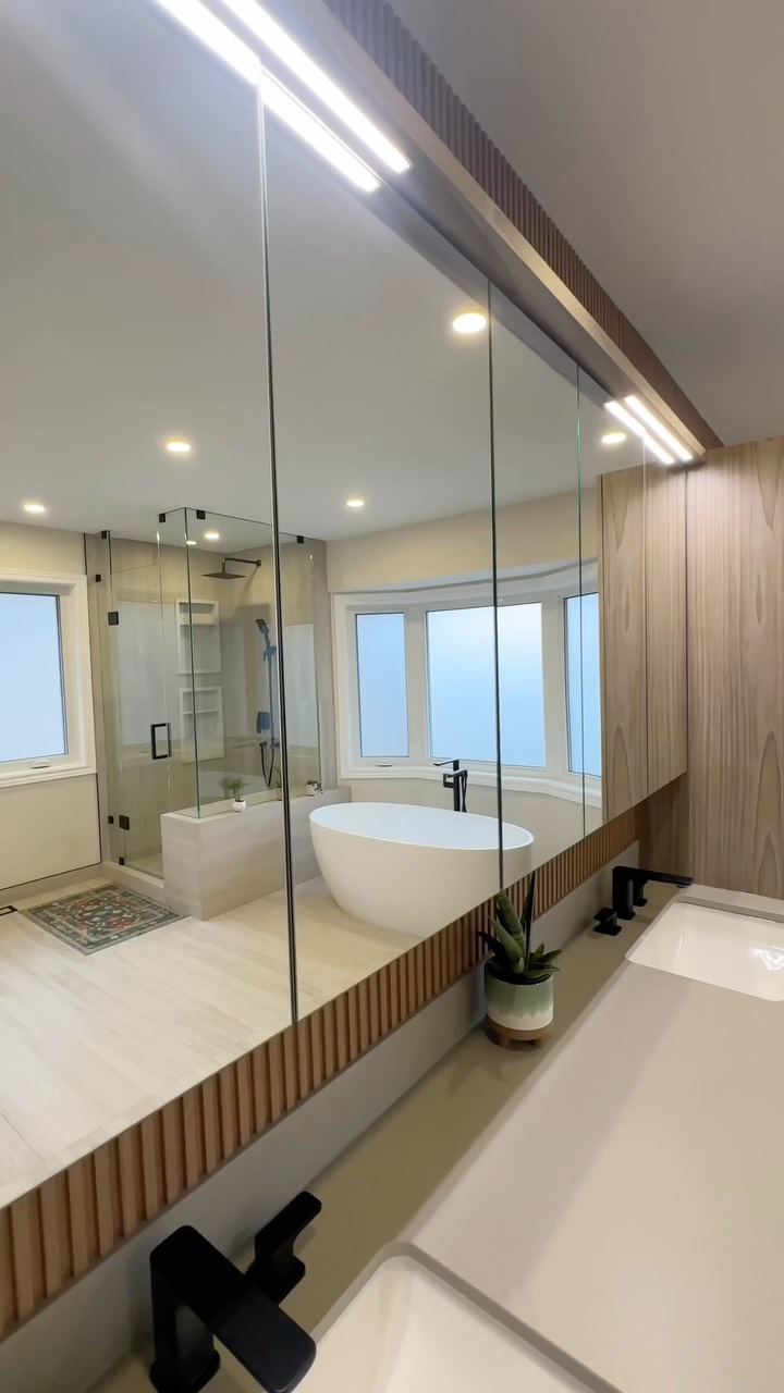 A quick glimpse inside our primary ensuite transformation in Mississauga — where thoughtful planning, custom details and better use of space completely changed the way this bathroom looks, feels and functions.
From the 112” custom vanity and freestanding tub to the built-in shower bench, niches, heated towel warmer, matte-black finishes and layers of carefully selected detail… there’s a lot more here than we can fit into nine seconds.
And the BEFORE & AFTER is one you need to see.
Watch the FULL REVEAL video in our feed as Rowan walks through the transformation and all the details that brought this space together.
Thinking about transforming your own bathroom, ensuite or home?
Visit purpleproperties.ca to explore our featured projects, read our client testimonials and request your free renovation quote! ✨🛁💟
.
.
.
#PurpleProperties #TransformingRealEstate #BathroomRenovation #BathroomRemodel #TorontoHomes