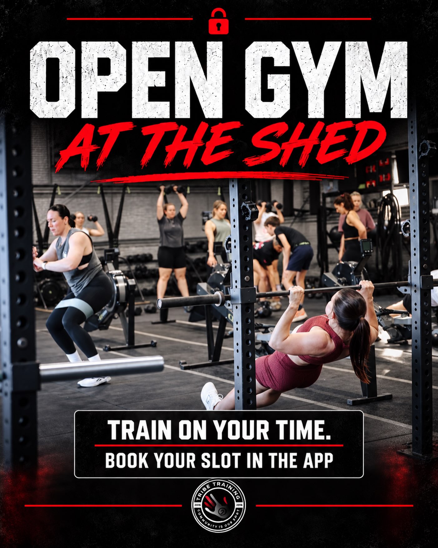 🔓 OPEN GYM AT THE SHED
Missed your usual session? Want some extra strength work? Or just prefer training on your own time?
Open Gym gives Tribe members more freedom to use the shed outside coached sessions.
⏰ Access hours:
Monday–Friday: 10am–4pm and 7pm–10pm
Saturday: 6am–7am and 10am–10pm
Sunday: 6am–9pm
📱 Book an Open Gym slot through the app before training.
Want access? Send us a message or speak to one of the coaches.
Train with us. Train without us. Keep moving. 🔥#Tribelife #Redlandbay #Movedaily