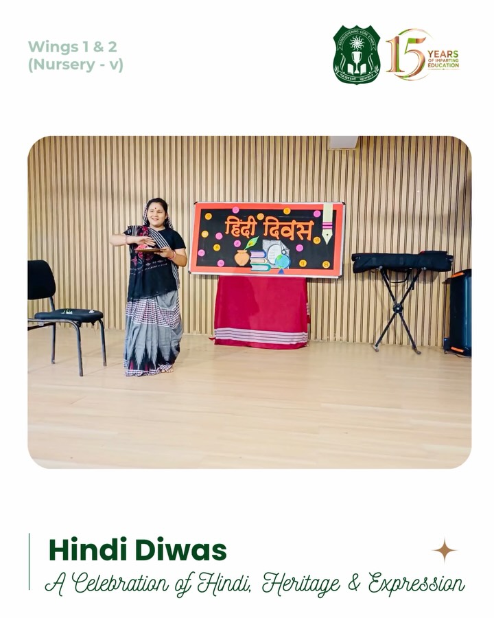 Celebrating Hindi Diwas 🇮🇳📚
DPS Sambalpur celebrated Hindi Diwas with great enthusiasm and pride! ✨
Our students brought the beauty and richness of the Hindi language to life through engaging speeches, soulful songs, graceful dances, and captivating acts. 🎭🎶💃
A celebration that honoured our language, culture, and the expressive spirit of our young learners. ❤️
#HindiDiwas #DPSSambalpur #HindiLanguage #IndianCulture #StudentExpressions