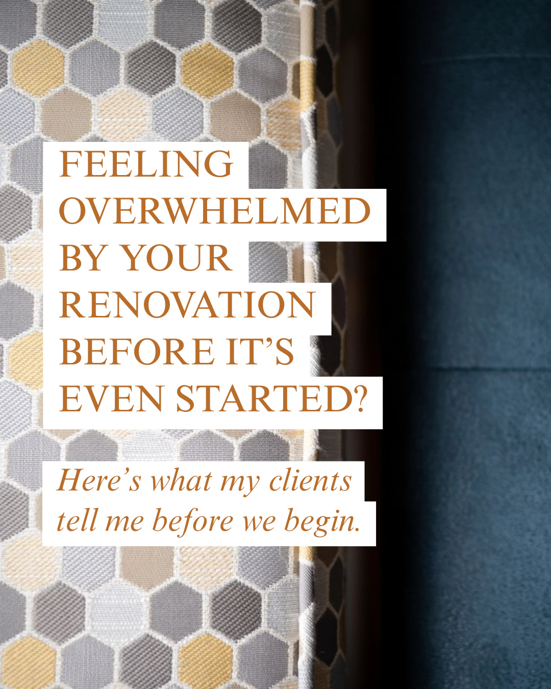 If any of these sound familiar, you’re exactly who I love working with.
You don’t need to have it all figured out before you call an interior designer. That’s what I’m here for.
Ready to make your renovation feel a little less overwhelming? Visit the link in bio and request a consultation.
