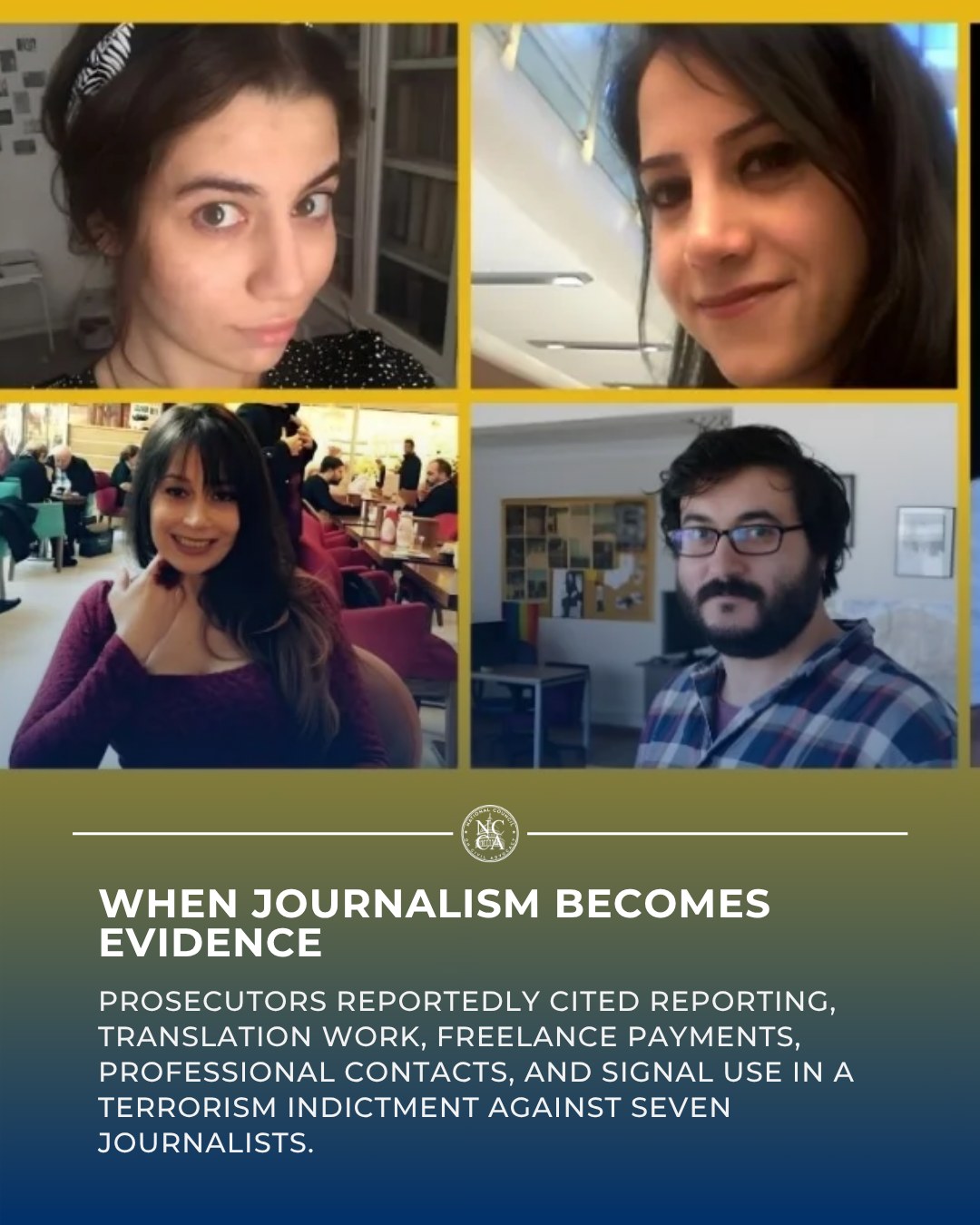 When Journalism Becomes Evidence
Seven journalists have been indicted in Turkey on terrorism-related charges over alleged links to the Hizmet Movement. The indictment reportedly relies heavily on activities ordinarily associated with journalism, including reporting, editing, translation work, freelance payments, professional contacts, and the use of the Signal messaging app.
Prosecutors also cited communications with journalists, lawmakers, lawyers, press freedom advocates, and human rights defenders. In one case, the presence of Signal on a journalist's phone was included among the evidence. The indictment has been accepted, with the first hearing scheduled for November 24.
Journalists must be able to communicate with sources, receive payment for their work, use encrypted messaging tools, and maintain professional contacts without those activities automatically being treated as evidence of criminal membership.
When ordinary newsgathering becomes part of a terrorism case, the implications extend far beyond the defendants. It raises serious concerns about press freedom, due process, freedom of association, and the criminalization of journalism.
Read more in the comments.
#HumanRightsViolations #Turkey #PressFreedom #DueProcess #HizmetMovement