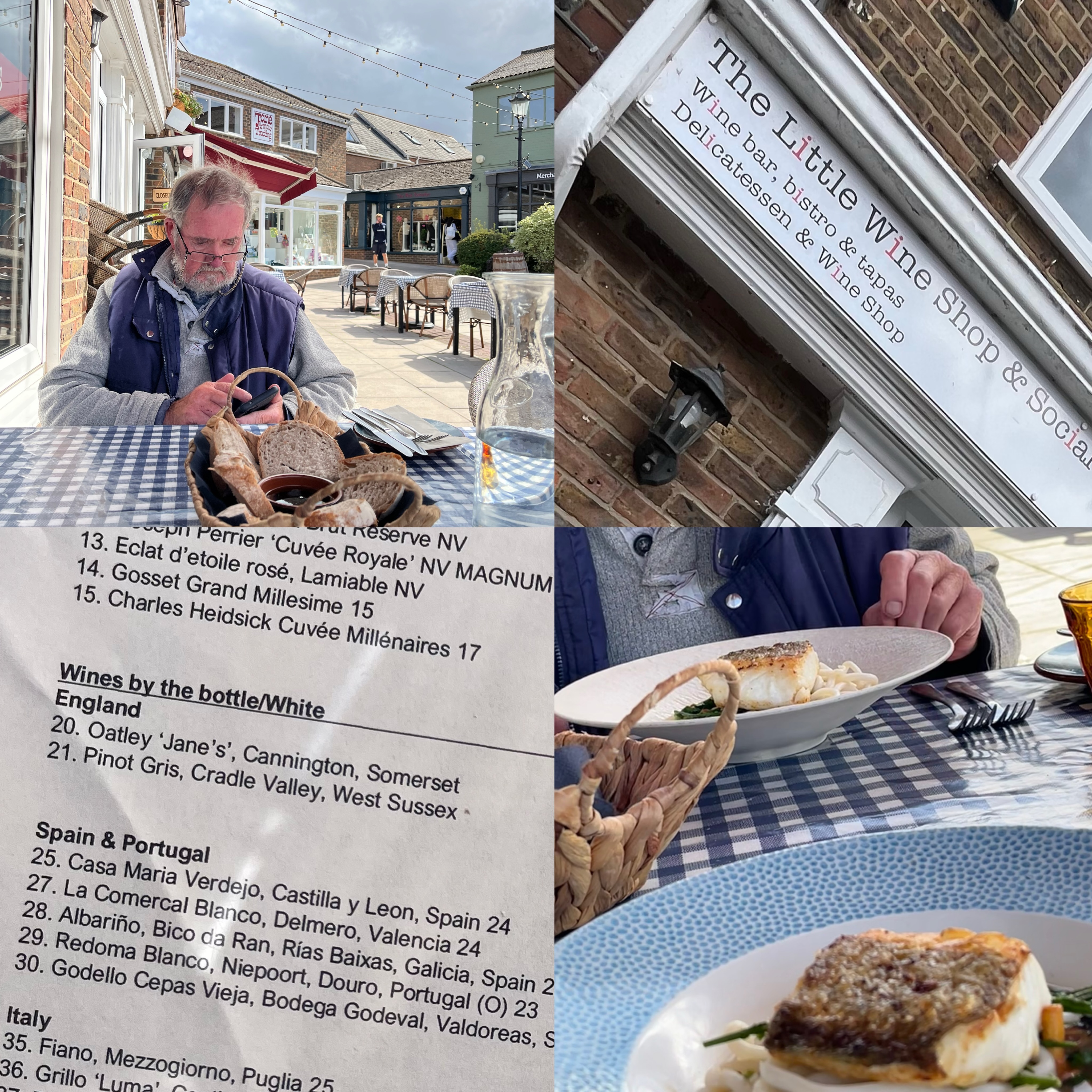 Today, we delivered fresh supplies of Oatley Jane’s to @thelittlewineshopandsocial in #TauntonsIndependentQuarter. And naturally, we stayed for lunch!
Chef Olivier Certain’s Dish of the Day was a delicious baked loin of cod in a Thai-inspired vegetable broth, perfectly paired with a glass of Viognier. 🐟
And a pleasure to see our Jane’s listed first on such a distinguished list of still white wines! 🥂
A lovely local wine bar in Taunton run by sommelier Philippe, great food from Olivier and a little Oatley pride. ❤️
#EnglishWine #winesofthewestcountry #SomersetWine #ShopLocal