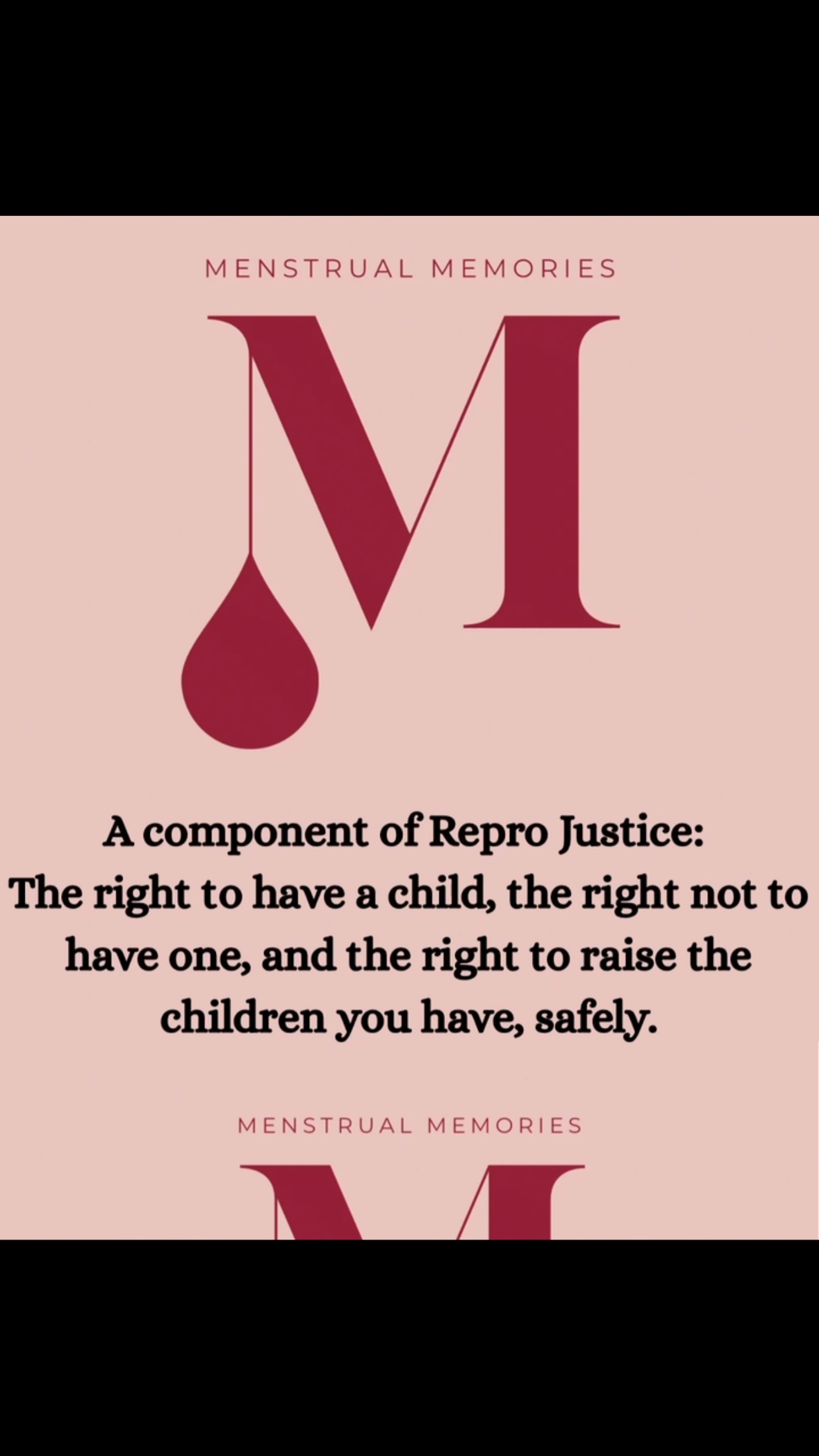 Reproductive justice.
#menstrualmemories #reproductivejustice #womenshealth #health #sistersong