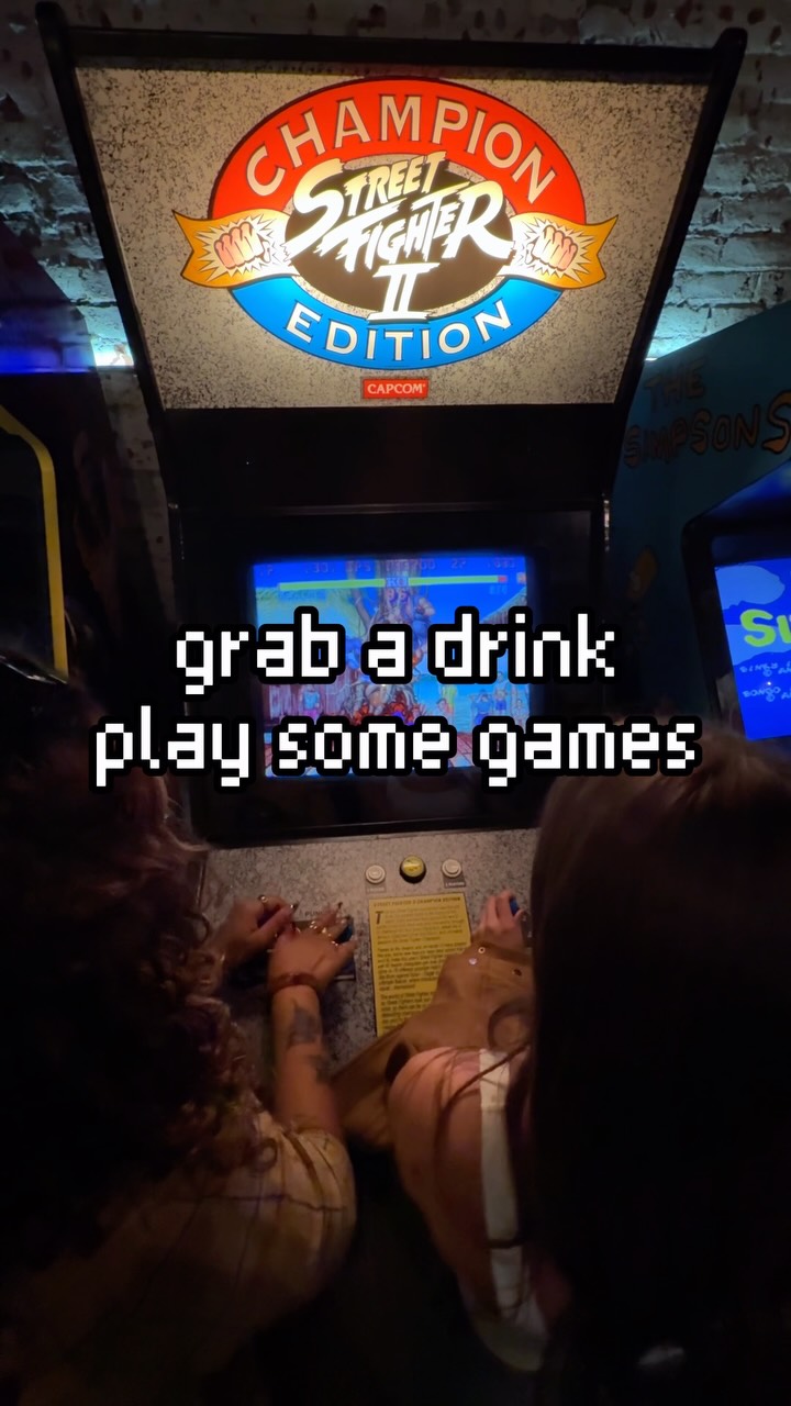 What are you 🫵 waiting for??? 🎮🕹️ #downtownsanjose #arcadebar #miniboss