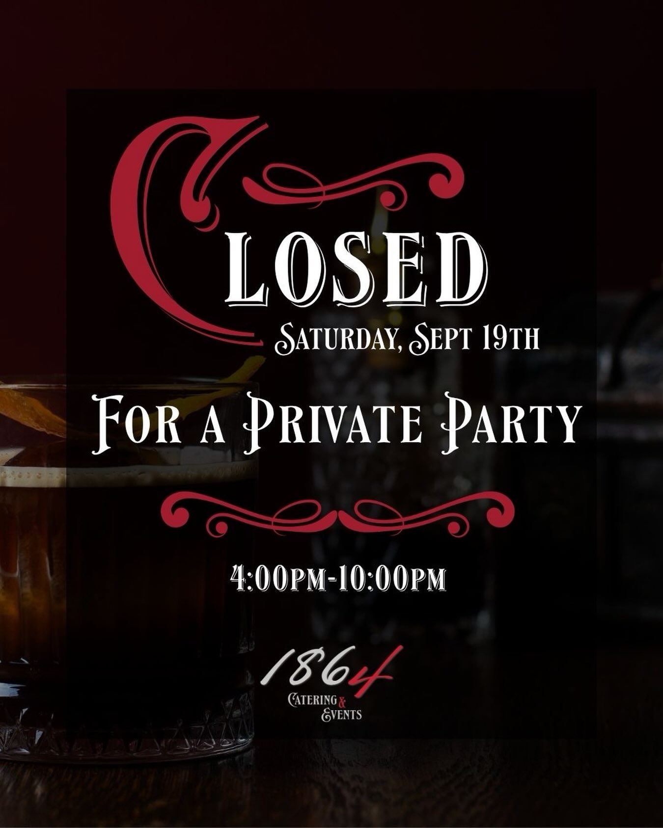 🕯️We are closed from 4:00pm-10:00pm for a private event tonight.
We will be open after for late night food and drinks! 🍹
Come check out our new late night food menu✨
#1864bzn #privateevent #downtownbozeman #bozemanlatenightfood
