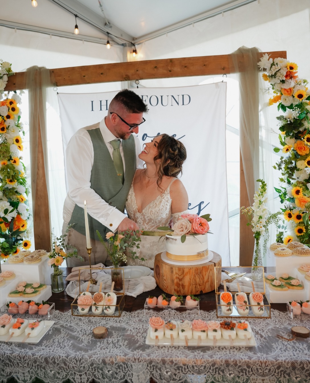Karlynn and Austin had the sweetest idea: inviting their parents and grandparents to join them for the cake cutting! 𼚠đ And with a beautiful dessert display filled with treats for everyone to enjoy, it became a moment shared across generations!
One of my favourite parts of creating wedding desserts is knowing the celebration keeps going long after I leave.
The cake gets cut. The desserts get enjoyed. People go back for seconds. Someone sneaks one more little treat đĽ°
And all those generations get to share in it. Thatâs the kind of wedding dessert table I love creating â¨
â
Coordination: @captivating_occasions
Venue: @dreamers.farm
Photographer: @summitascentphoto
Videographer: @fehrever_moments
Hair & Makeup: @liliesandlacebeautyco
DJ: @aaronthedj12
Rentals: @roriranch
Organist: Parker Gawryletz Cocktail Hour
Caterer: @alpinecatering
Dinner Catering: @rockymountainbbqcatering
Late Night Snack: Marky Markâs Hot Dog Stand
Icecream: @madebymarcus
Cake & Dessert Bar: @gingerandspicecakery
Flower Wall: @flowerwallsyyc
Transportation: @southlandtransportation
Bar & Serving: @blacktieandburbonevents
Florist: A Good Design
Groom Suit: @ateliersuiting
Goomsemen Suits: @mooresclothing
Wedding Gown: @ashburybridal
â
Okotoks Custom Cakes, Okotoks Bakery, Calgary Custom Cakes, Calgary Wedding Cakes, Calgary Wedding, Wedding Cakes, YYC Wedding, Wedding Cake Vendor, YYC Bakery, Dessert Table, Wedding Dessert Bar, Wedding Dessert Vendor