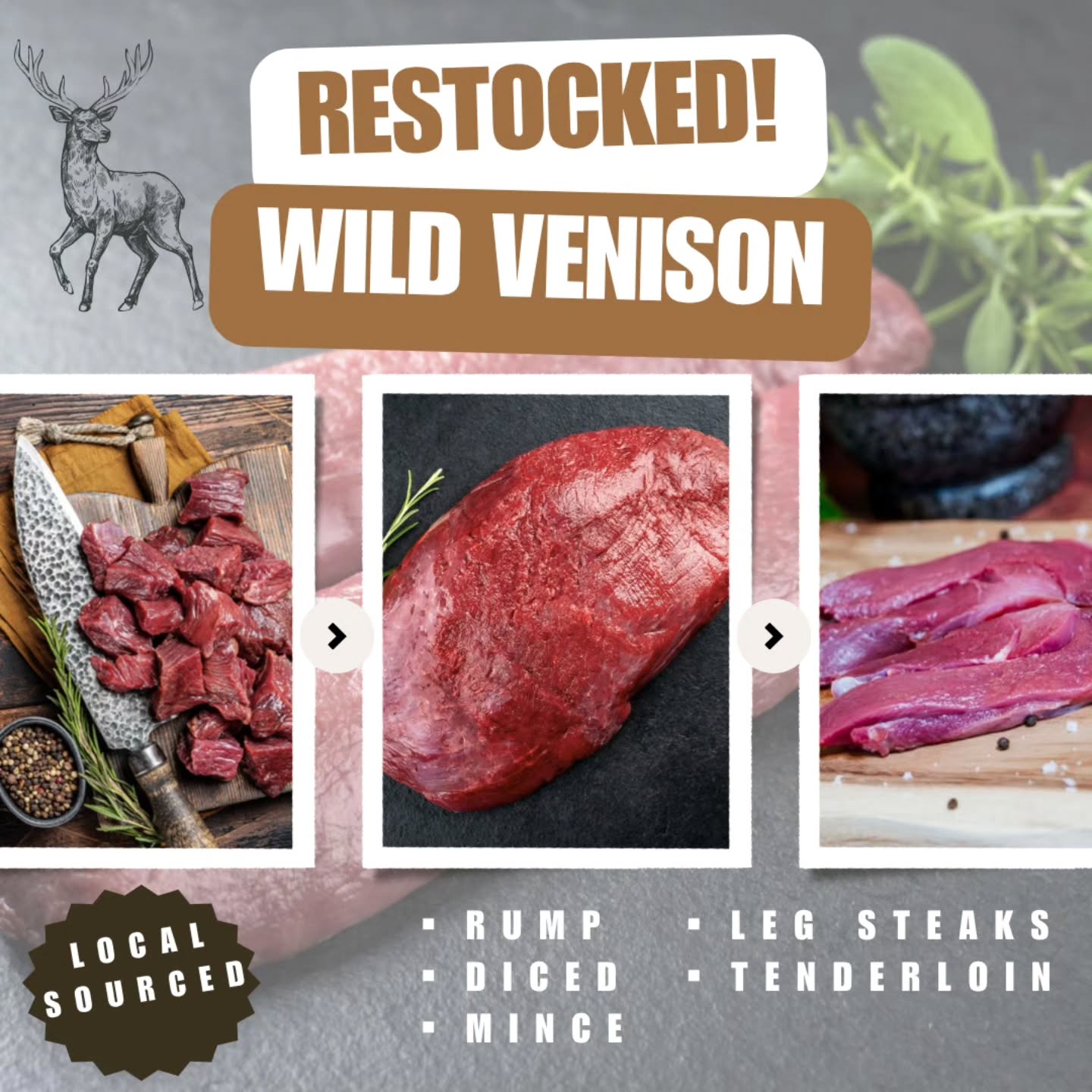 🦌 RESTOCKED: Venison is back! 🦌
Well, that didn't take long... our first batch of venison sold out in record time! 😱 The amazing reviews and messages telling us how delicious it was have been great to read - thank you! 🙌
Good news: we're back in stock!
Bad news: once this batch is gone, it's gone until the next one is available!
Here's what's available:
🔪 Tenderloin
🍖 Diced
🥩 Minced
🍗 Leg steaks
🍴 Rump
All cuts now live on the website and available to buy online.
🦌 Wild‑shot using lead‑free ammunition
🦌 Fully traceable, local & ethical
🦌 Naturally wild‑fed
🦌 Lean, nutrient‑dense & flavourful
Get in quick before it disappears again!
📦 FREE local delivery to most PE postcodes (min. spend applies)
🚚 Nationwide delivery also available
🌐 www.castorspastures.co.uk
#wildvenison #SupportLocalFarms #venisonsteak #venison #wildgamemeat