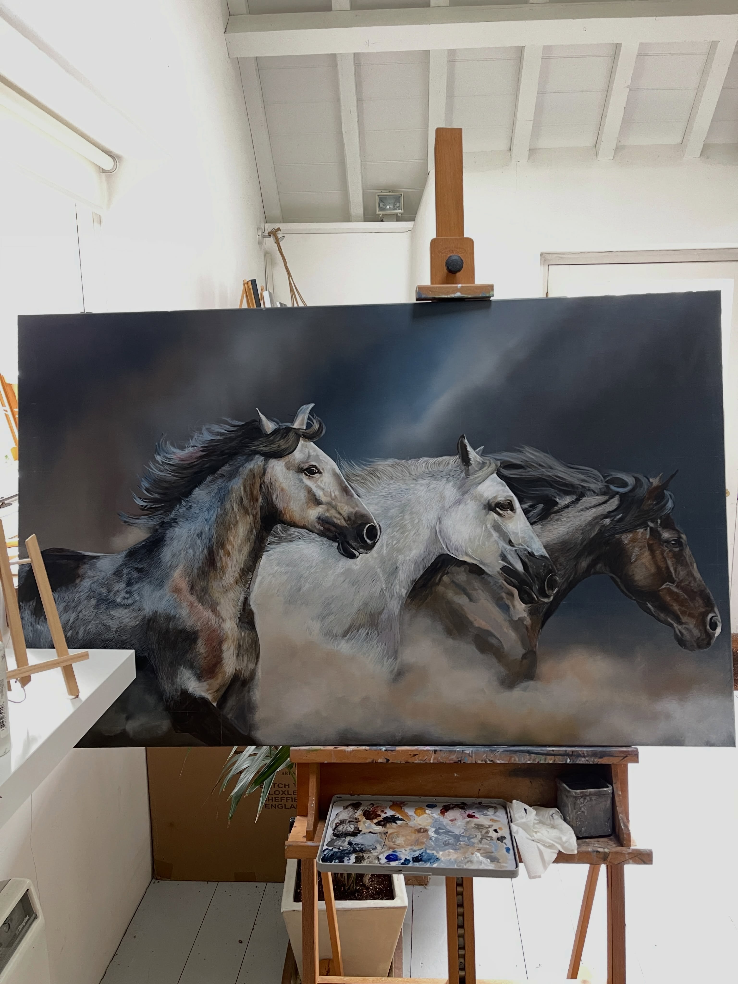 *WORK IN PROGRESS. 🥰
75 x 120 cm Acrylics on Canvas
