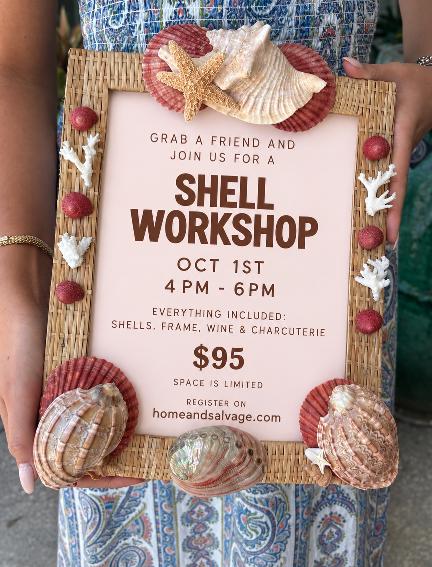 Join us Oct 1 for a fun workshop 🪸🐚 Click the link in our bio to sign up🌟 Space is limited