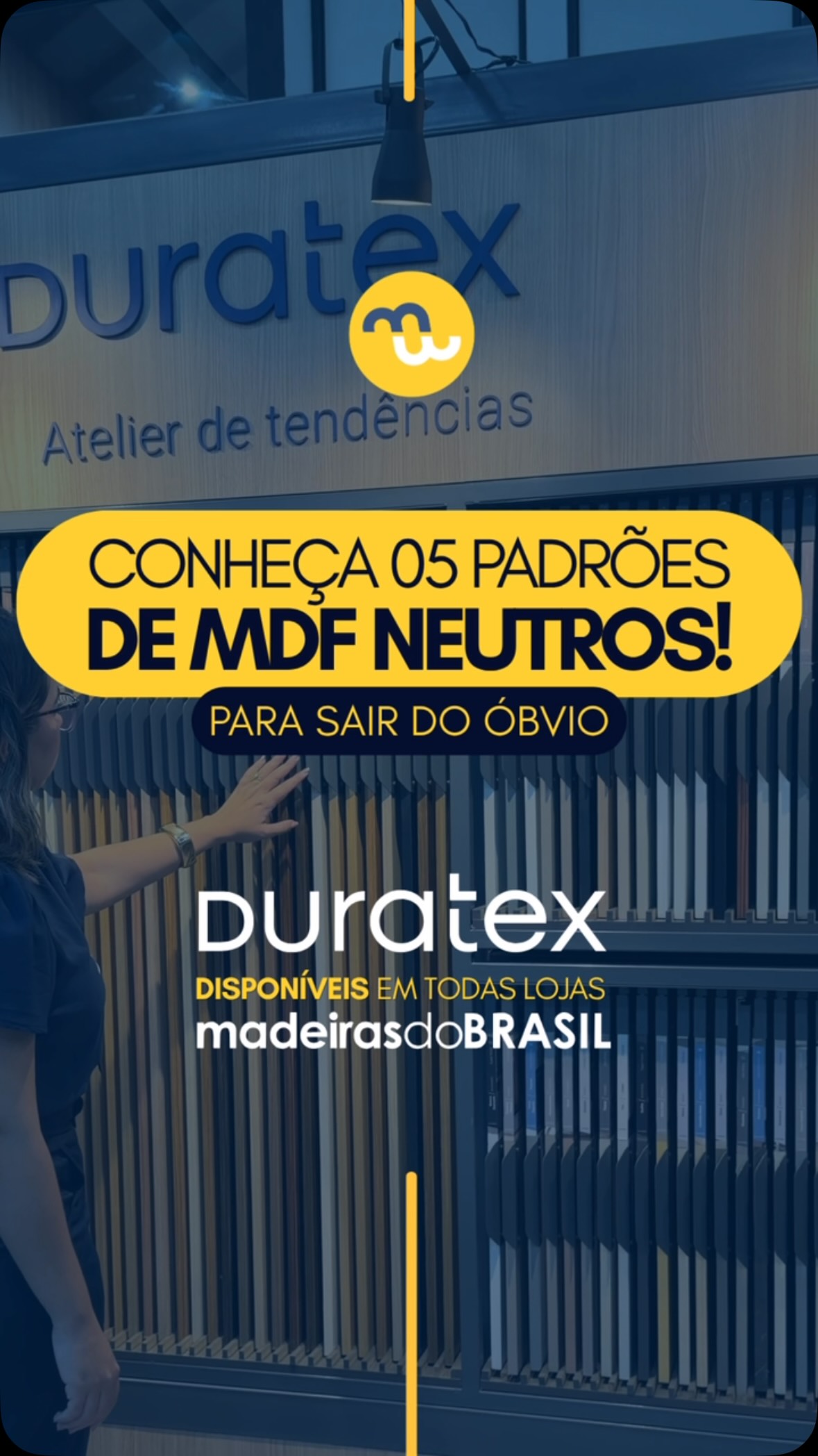 Neutros com personalidade. Do aconchego dos tons terrosos à leveza dos claros, essa seleção combina com diferentes estilos e abre espaço para projetos atemporais e cheios de identidade. 😀
Eles compõem com presença, com um protagonismo discreto e refinado. Os acabamentos contam com um sensorial também, com opções de padrões em fosco matte, texturizado e efeito alto brilho. Confira nossa seleção:
✨ Marrom Retrô
✨ Bege Papiro
✨ Gianduia
✨ Tartufo
✨ Branco Acetinata Fosco
E o melhor: todos estão disponíveis à pronta entrega na Madeiras do Brasil. Escolha seu favorito e dê ao seu projeto o acabamento que ele merece. Passe na Madeiras do Brasil e garanta o seu! 💙💛
#madeirasdobrasil