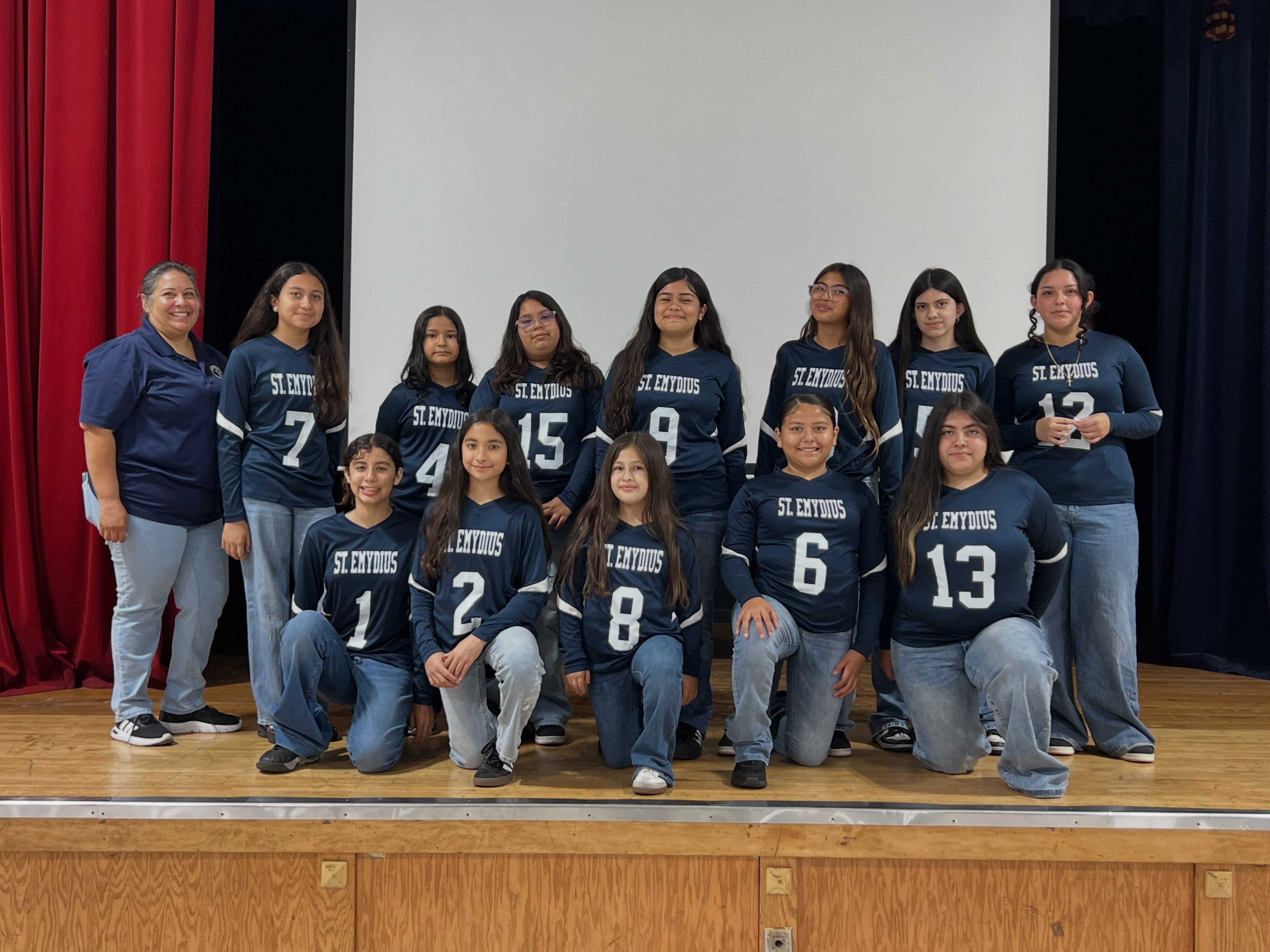 🏐💛💙 GO JAGUARS 💙💛🏐
Our Girls Volleyball Team and Coach Franco are ready for their first game tomorrow! We had so much fun cheering them on this morning at our first pep rally of the year! 📣🎉
Praying for a great game filled with teamwork, confidence, and joy. 🙏
You’ve got this Lady Jaguars!🐆 💙💛
#stemydiuscatholicschool #cyosports #girlsvolleyball🏐 #jaguarstrong