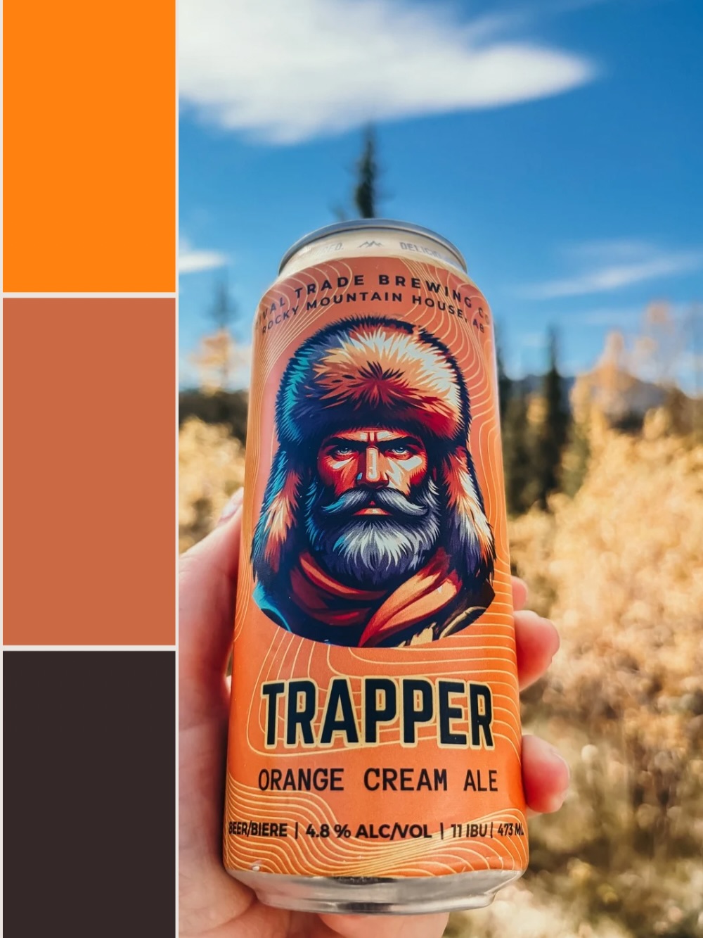 The autumn colour palette of the Rockies is really speaking to us this year.
Which palette are you leaning towards: Mountain Ape, Trapper, or The Goat,
Find the perfect beer to match your fall adventures in the Rockies! @davidthompsoncountry