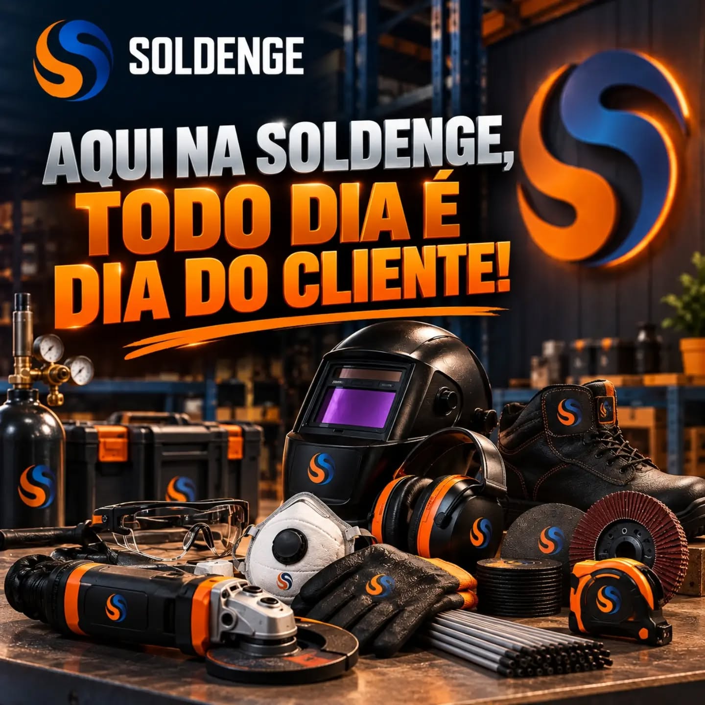 🧡 Aqui na Soldenge, todo dia é Dia do Cliente!
Para a Soldenge, cliente não é lembrado apenas em uma data especial do calendário. É prioridade todos os dias.
Cada atendimento, cada orientação e cada produto entregue representam uma relação construída com confiança, parceria e compromisso com a segurança.
Seja para escolher um EPI, encontrar equipamentos para soldagem, abrasivos, ferramentas ou soluções para sua empresa, nosso objetivo é ajudar você a encontrar a opção adequada para o seu trabalho. 🦺⚙️
Porque são os nossos clientes que fazem parte da história da Soldenge e nos motivam a continuar evoluindo.
Todo dia é dia de atender.
Todo dia é dia de agradecer.
Todo dia é Dia do Cliente. 🧡💙
📲 Conte com a Soldenge. Fale com nossa equipe e faça sua cotação!
#Soldenge #DiaDoCliente #ClienteSoldenge