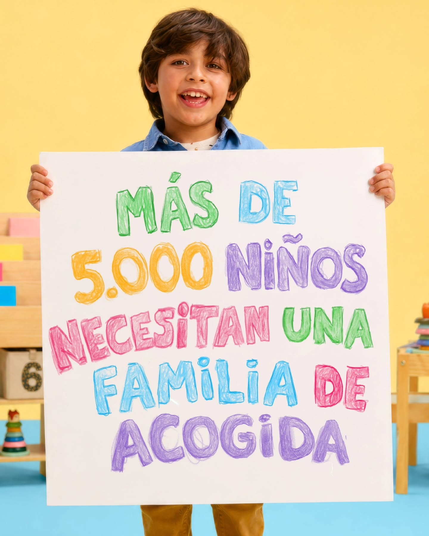 Hoy, más de 5.000 niños y niñas necesitan una familia de acogida.
Detrás de este número hay historias, sueños, juegos y sonrisas que necesitan un espacio seguro donde crecer y sentirse acompañados.
Ser familia de acogida puede marcar una diferencia en la vida de un niño o niña.
🏡 Conoce más sobre el acogimiento familiar en elegimosacoger.cl y @elegimosacoger