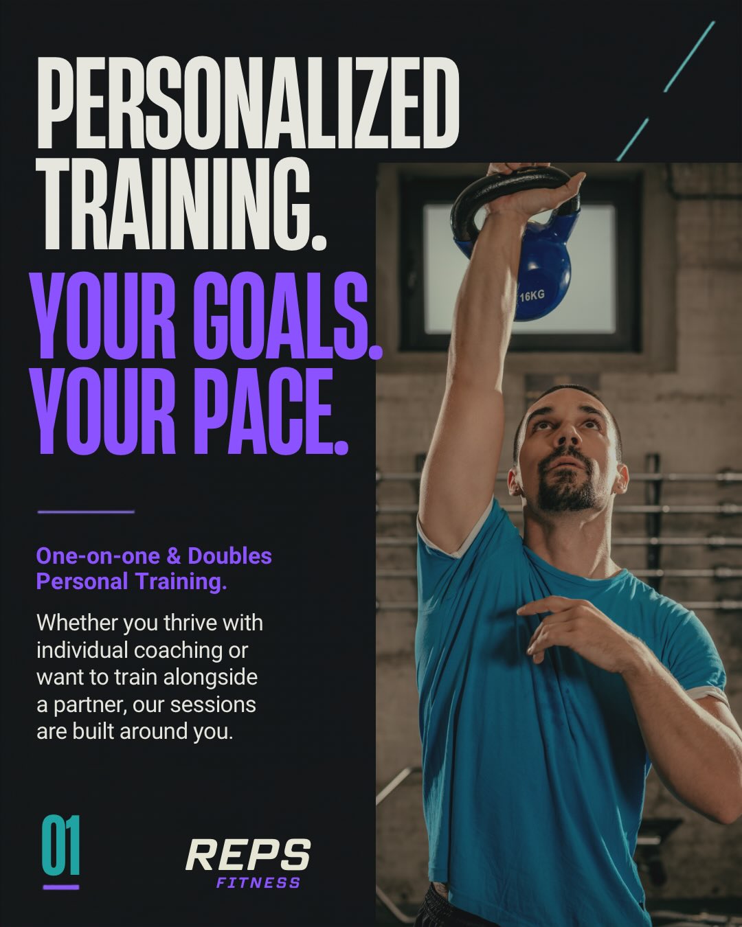 Your training should be built around you. 💪
Our 1:1 and doubles training gives you individualized coaching, purposeful programming, and the support you need to keep progressing.
Whether you want the focused attention of 1:1 training or prefer to train alongside a partner, we’ll tailor your training to your goals, abilities, and starting point.
You’ll get coaching during your sessions and workouts to keep you moving between sessions—because progress happens through consistency.
No cookie-cutter workouts. No guessing.
Just quality coaching and training with purpose.
1:1 • DOUBLES • PERSONALIZED COACHING
📩 Message us to learn more or schedule a consultation.
#repsflagstaff #personaltraining #flagstaffaz #flagstafffitness