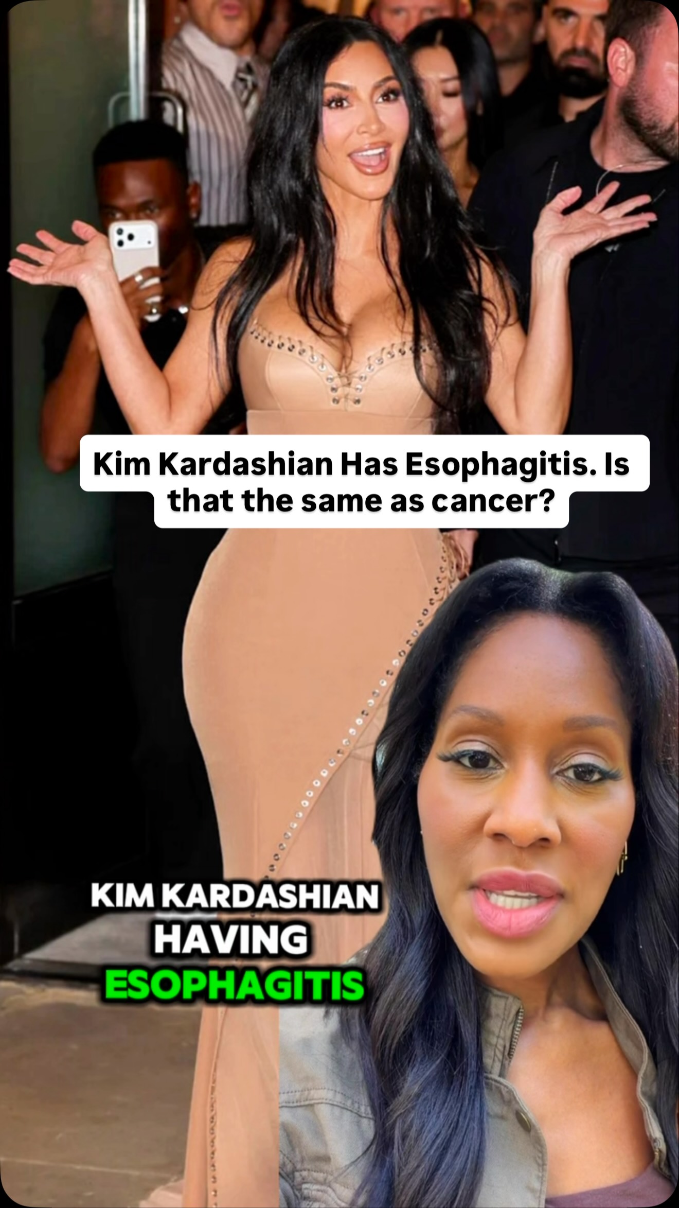 Watch the prior video if you haven’t already. This video answers your question about if esophagitis is cancer. Also, comment “send” if you want my full video on esophagitis
#esophagitis #esophageal #cancer #kimkardashian