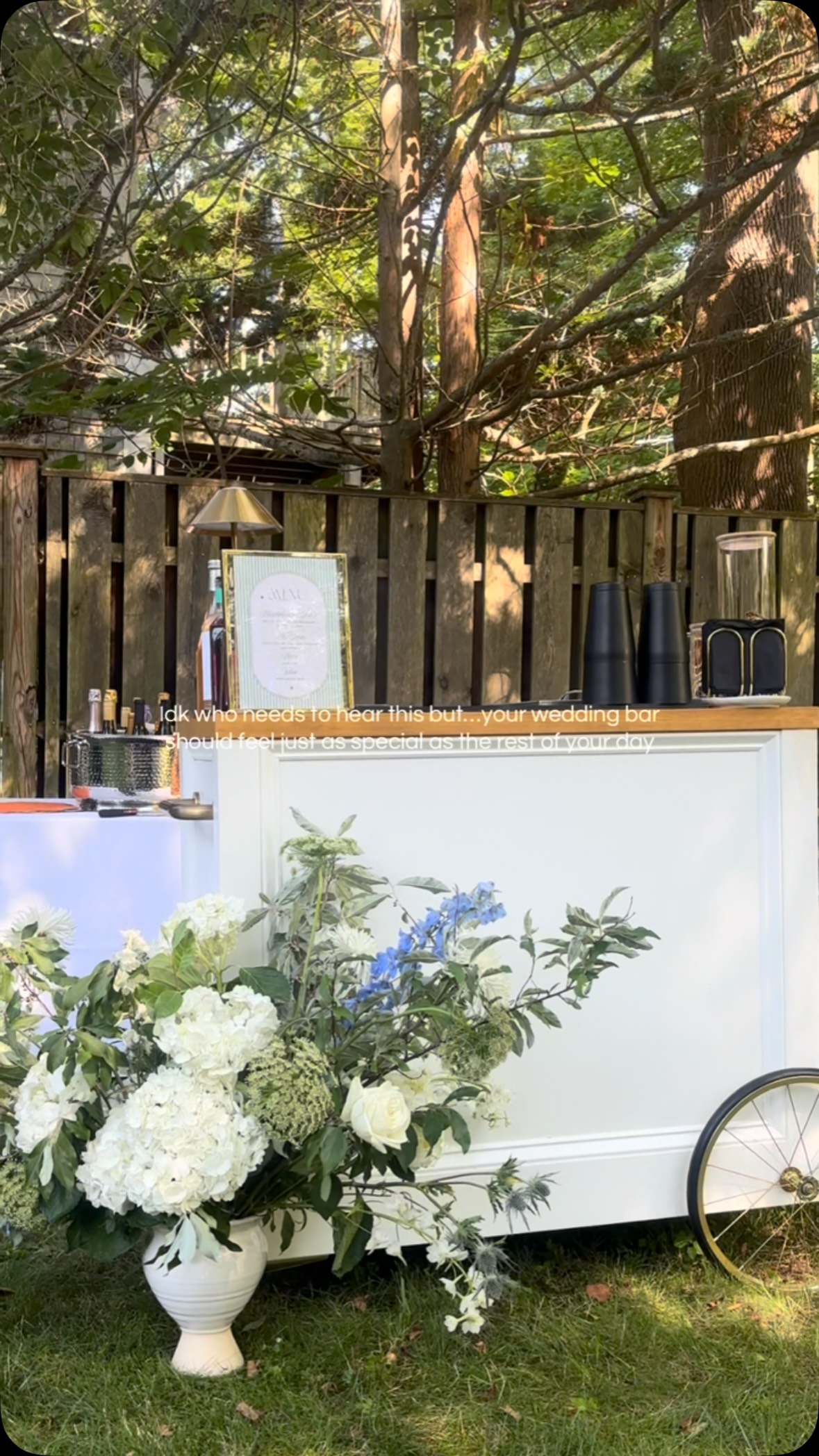 Your wedding deserves more than a basic tabletop bar🥂
It deserves a beverage experience designed around YOU, your vision, and what your guests will love.
At The Wandering Pour, we go beyond pouring drinks. We thoughtfully design custom wedding beverage programs, from signature cocktails and seasonal garnishes to beautifully styled mobile bars and seamless service.
Every detail is considered, so you can spend less time worrying about the bar and more time soaking in the moments that matter.
Because your wedding bar should be more than a place to grab a drink. It should be a place where the conversations flow, the memories are made, and everyone feels welcome.
Beautiful and easy. Exactly how your wedding bar should feel.
Planning a Massachusetts or Cape Cod wedding? Let’s create a beverage experience that feels like you✨
Planning: @definedluxe_events
Photography: @grubbw
Food: @pizzawolves
Bar: @thewanderingpour
Massachusetts Wedding Bar | Cape Cod Wedding | Massachusetts Mobile Bar | Wedding Beverage Catering | Luxury Wedding Bar | Custom Wedding Cocktails | Wedding Bartending Services | South Coast MA Weddings | Rhode Island Wedding Bar | Wedding Reception Ideas
#massachusettswedding #capecodwedding #mobilebar #weddinginspiration #weddingtok
