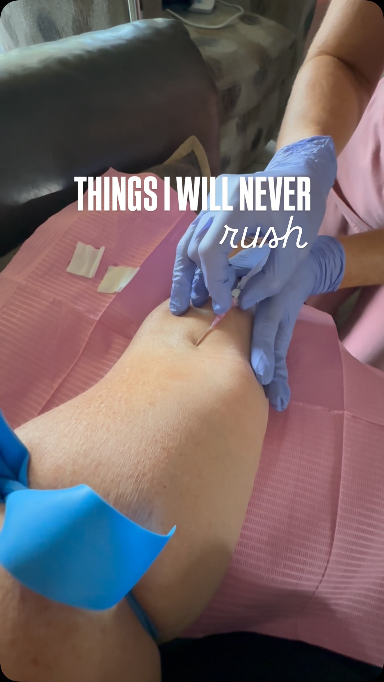 Some parts of your appointment should never feel rushed.
Your health history. Your vein assessment. Medication safety checks. Your infusion rate. Your questions. Your comfort.
Good care isn’t a race.
#nurseentrepreneur #MobileIVTherapy #OrlandoIVTherapy #nursingeducation #NurseLife