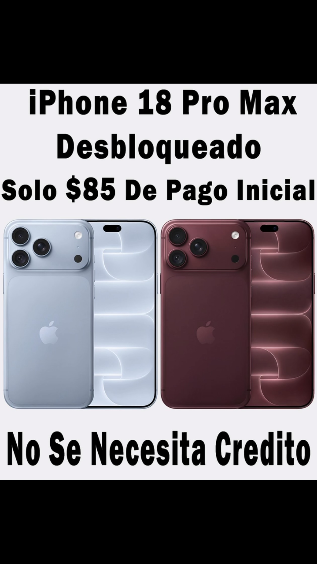 Unlocked iPhone 18 Pro Max Just $85 Down Payment NO CREDIT CHECKS! Everyone is APPROVED 401-563-7846 #boostmobile #metrobytmobile #tmobile #cricketwireless #ultramobile (Uown)