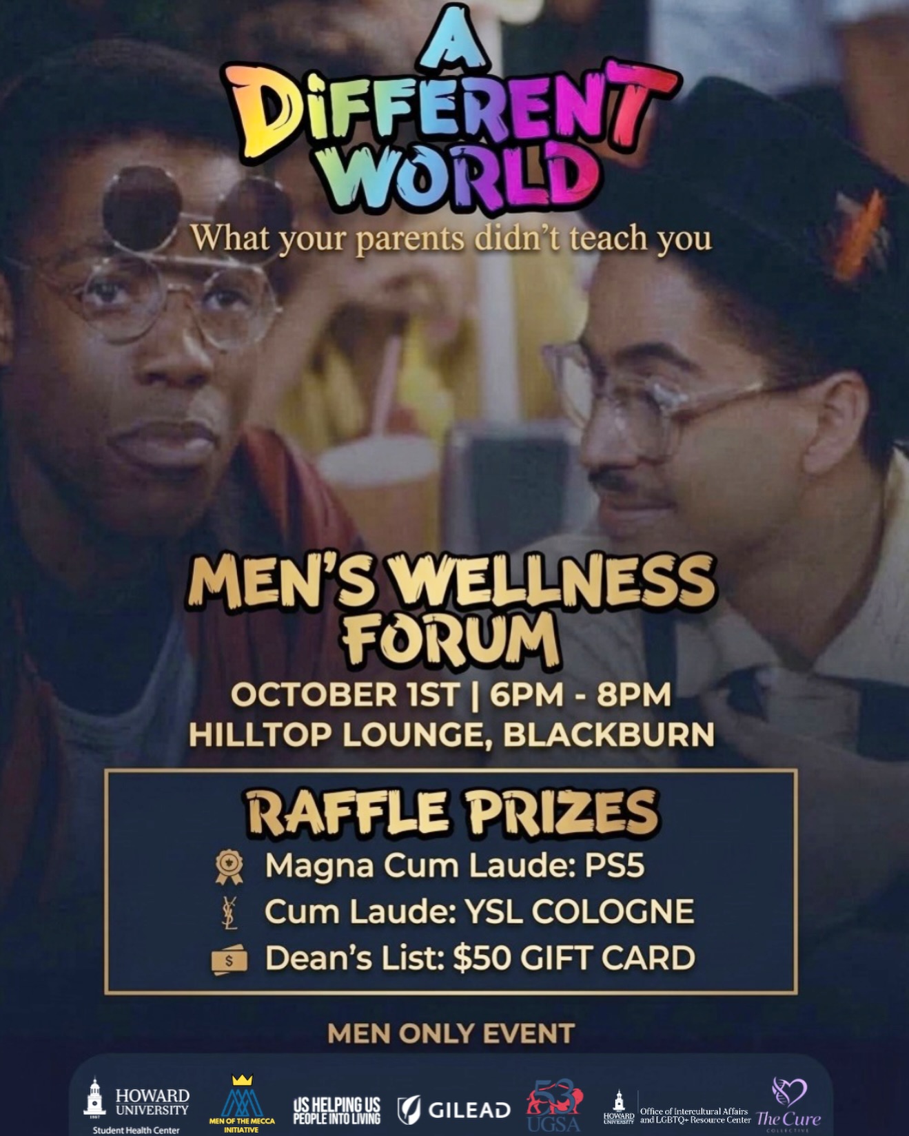 Fellas, class is in session! 📚 Join us for a MEN-ONLY night of real conversations about sex, consent, relationships, and everything you wish someone had taught you.
In one week we will be bringing Hillman to Howard with live performances, interactive activities, FREE FOOD, sexual health resources, and some MAJOR giveaways! 👀
FREE HIV/STI testing and rapid PrEP start will also be available!
#ADifferentWorld #studenthealth #MenOfTheMecca #HowardUniversity #sexualhealth