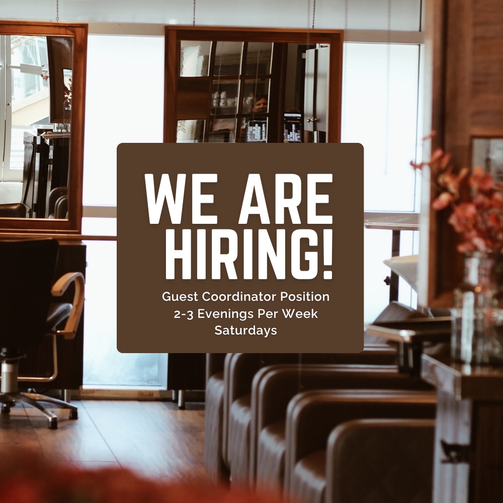 We’re hiring! 🤎
Join our Spa Nijoli team as a Guest Coordinator! Part-time evenings and Saturdays.
Interested? Apply through the Contact Us page at Nijoli.com.