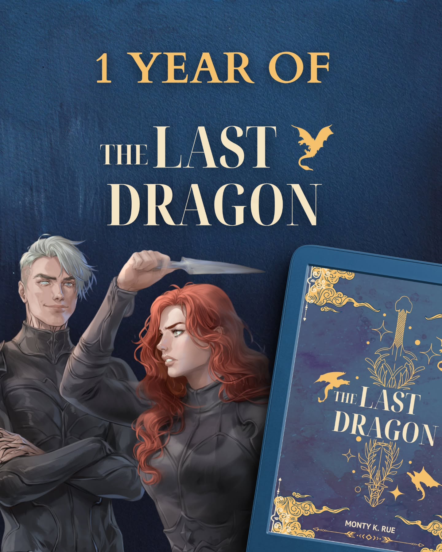 HAPPY BIRTHDAY TO MY DEBUT THE LAST DRAGON!!
It's been a year already!? Holy cow! The numbers are insane, and I couldn't even imagine us reaching 2000 sales already! I swear I'm gonna lose count soon 😂
Thank you SO MUCH everyone for giving my debut a chance, reading it, reviewing it, supporting me. 💙
I wouldn't have gotten so far without you.
I think I'm gonna get some cake today!
#bookstagram #fantasyromancebooks #romantasyauthor #romantasybooks #romantasy