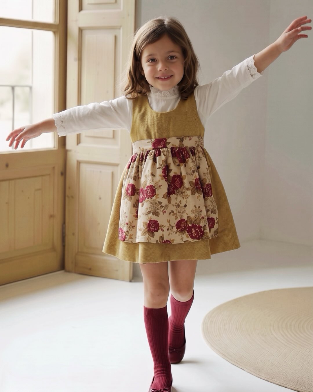 Nos encanta el vestido Alpino con esta combinación de telas 🥰😍