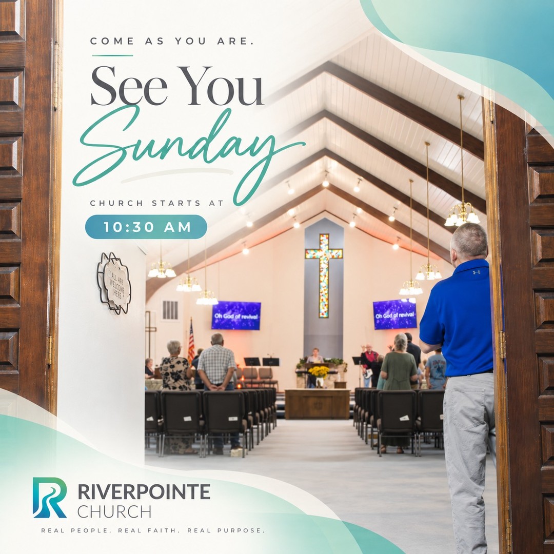 There’s a place for you here.
Sunday is more than a service t’s a chance to slow down, worship together, be encouraged, and connect with people who genuinely care. Whether it’s your first time walking through the doors or Riverpointe already feels like home, we’d love to worship with you tomorrow.
Come as you are and bring the whole family. We’ll see you at 10:30 AM!
Real People. Real Faith. Real Purpose.
#RiverpointeChurch #SeeYouSunday #SundayService #ChurchFamily r #DenisonTX