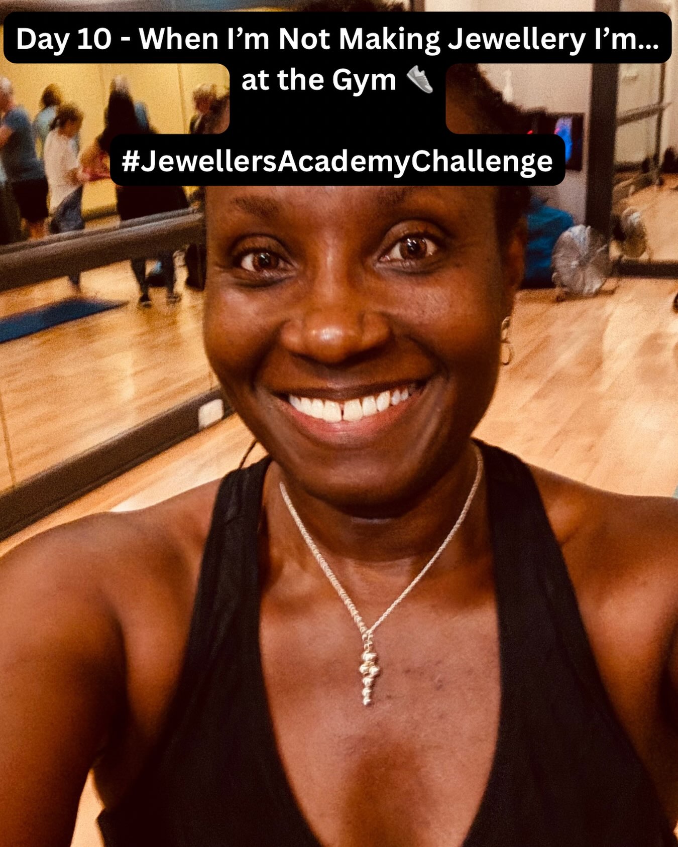 Day 10 – When I’m Not Making Jewellery, I’m… 🏋🏾♀️✨
When I’m not in my studio making jewellery, you’ll quite literally find me in my second home — the gym! 😂
I’m not one for lifting weights or pounding away on the treadmill, but I absolutely love yoga 🧘🏾♀️ and getting my heart pumping with a good session of Body Combat 🥊.
Five times a week… call it what you like, I call it my addiction! 🤣🙌🏾
Ten days of sharing a little more of the person behind Silver by Golden — from my workshop, my tools and my learning journey to the things I love when I’m not creating.
And that’s a wrap on the #JewellersAcademyChallenge! 🎉
A huge thank you to everyone who has followed along, liked, commented and encouraged me throughout the challenge. ❤️
Now… back to the bench and making some silver magic! ✨
#JewellersAcademyChallenge #SilverByGolden #MeetTheMaker