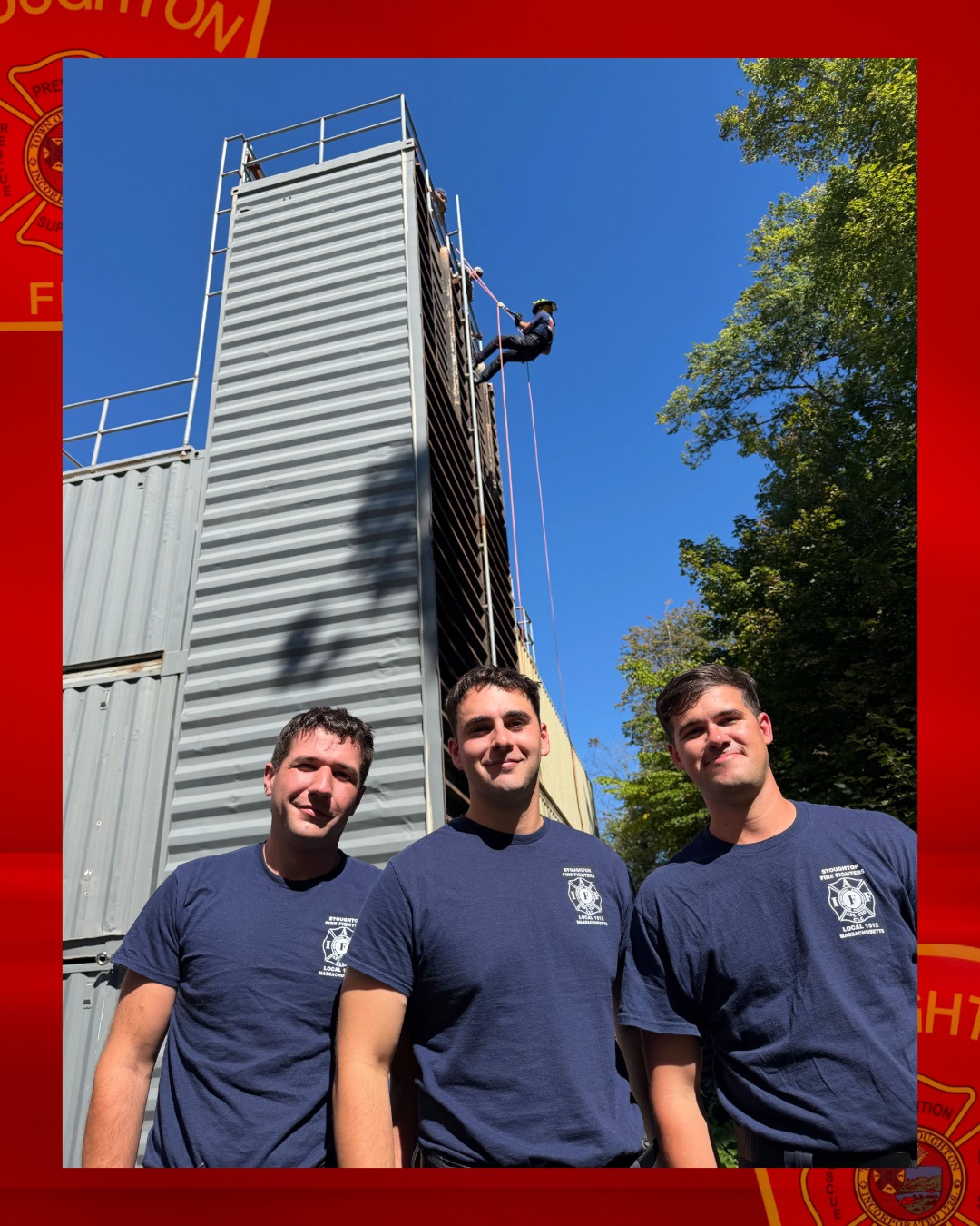 Putting in the work from the ground up.
Our newest Stoughton Fire Department recruits took to the training tower at the Boston Fire Academy last week, focusing on harness safety, rope rescue, and high-angle descent drills.
Great work out there, recruits!
#SFD #BostonFireAcademy #FirefighterTraining #RecruitClass #RopeRescue