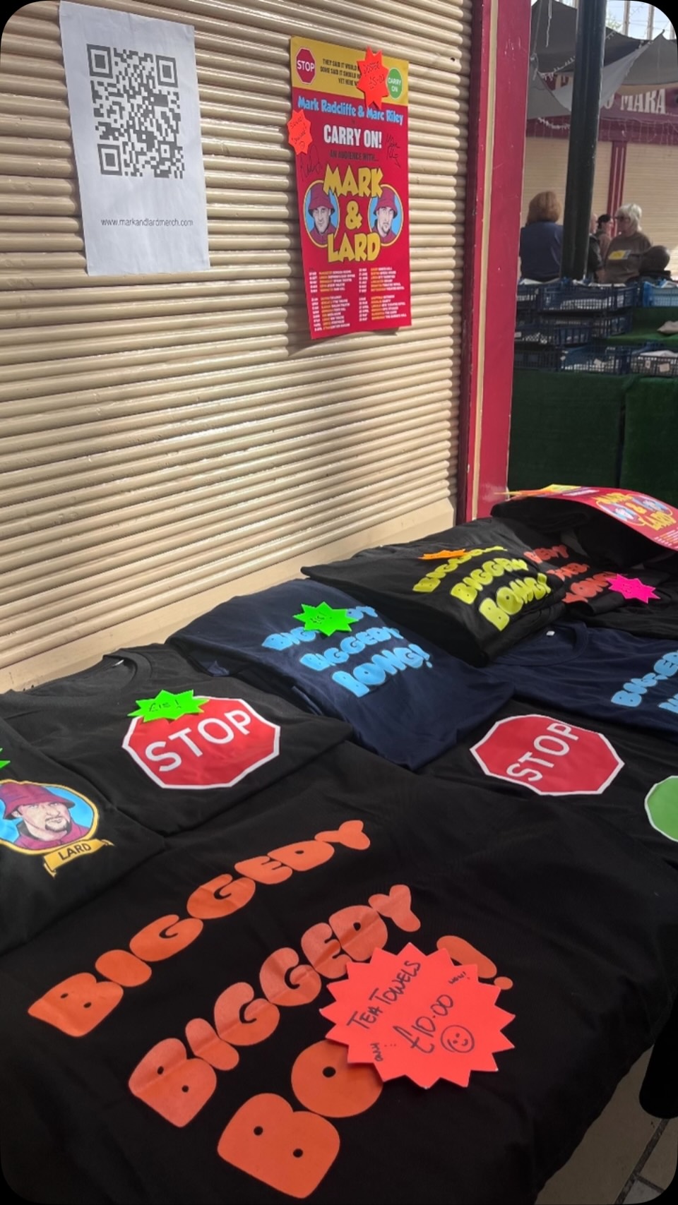 Here at Stockport Market @mercuryclimbing ace Merch day..