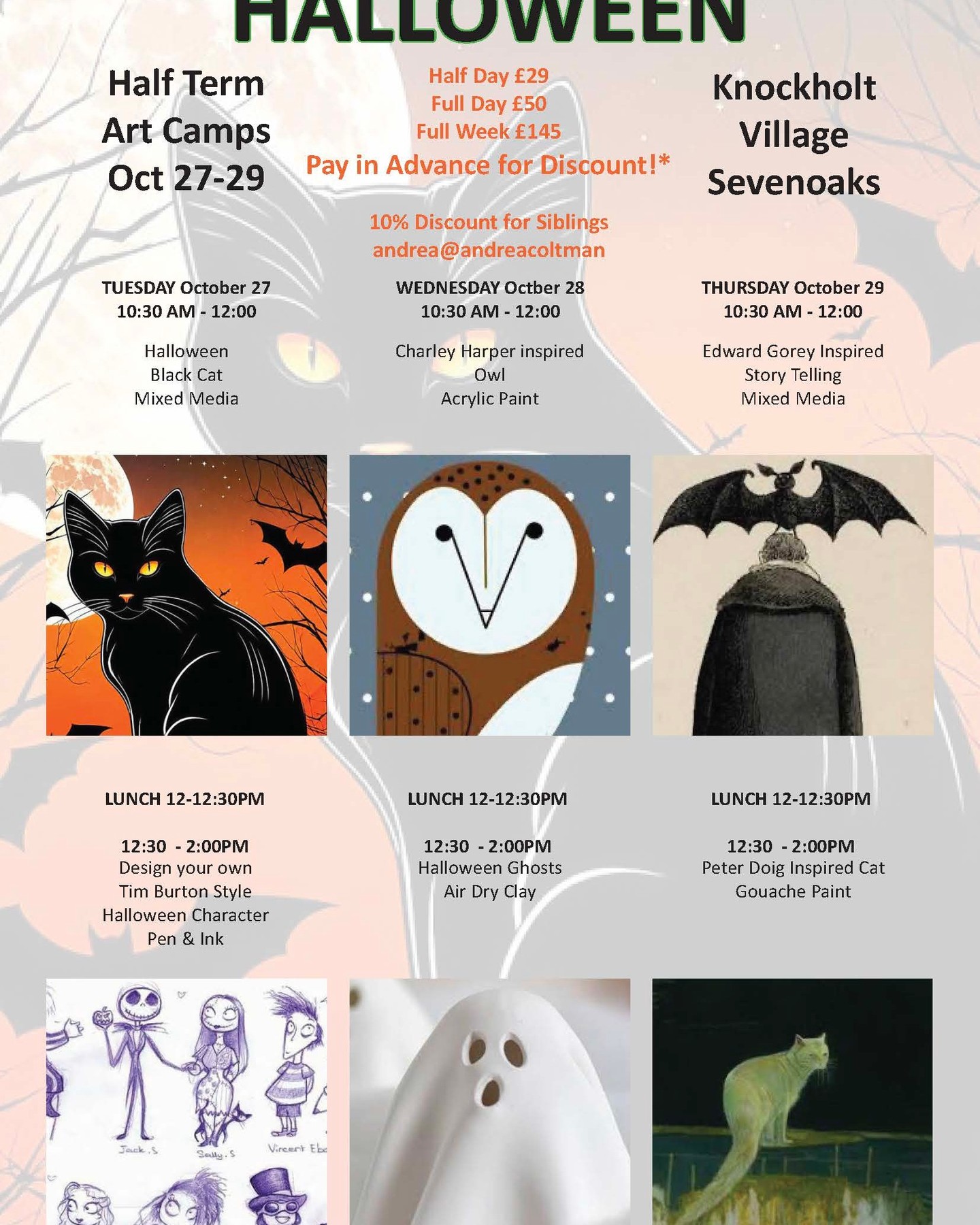 Priority Halloween Art Camps