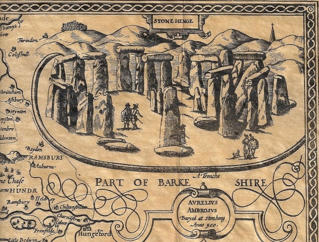 #MapMonday On this day in 1915, Cecil Chubb bought the prehistoric monument of Stonehenge for £6,600. It was later donated to the British nation.
We love this map by John Speed (1552–1629) historian and cartographer of the site.
https://heritageaction.wordpress.com/2011/09/05/stonehenge-interactive-map/