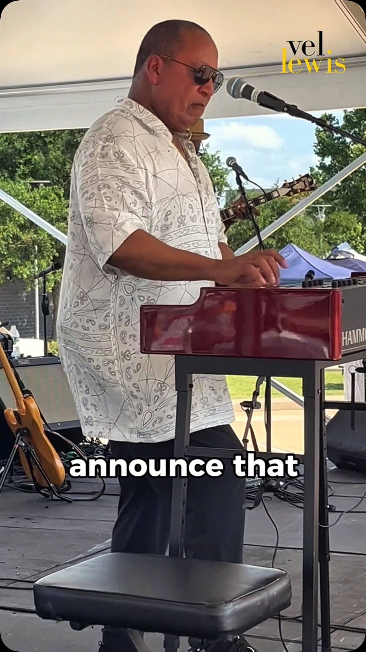 Big news! 🎹🎶 I’ll be headlining the Main Stage at the Sugar Land Arts & Music Fest!
Join me and my band for an afternoon of jazz, smooth grooves, and great music at Sugar Land Town Square.
📅 Sunday, November 8
⏰ 3:30–5 PM
📍 Sugar Land Town Square
🎟️ Free and open to the public!
I hope to see you there!
#VelLewisMusic #SugarLandArtsFest #SLAMF #music #jazz