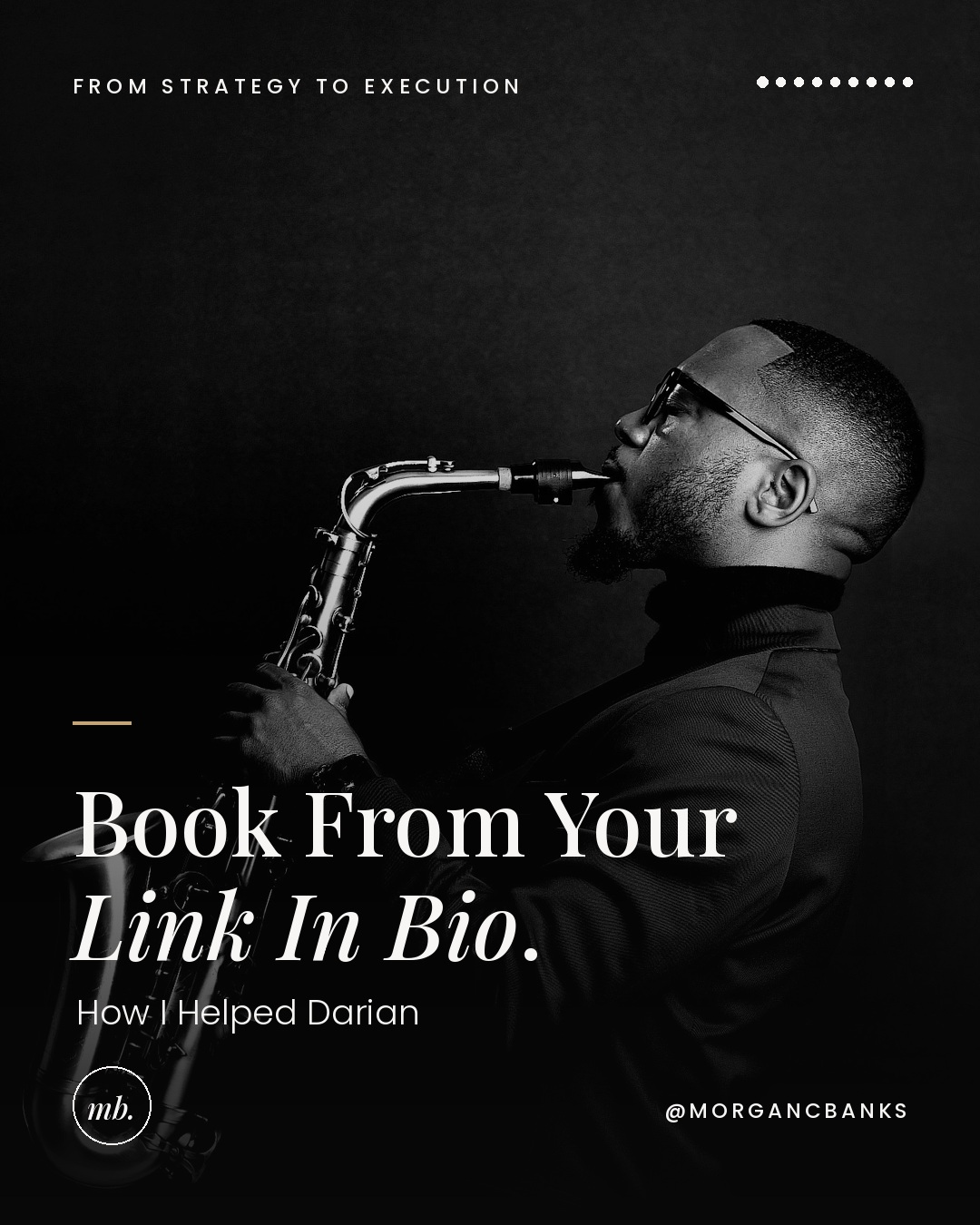 Musicians do not have a booking problem. They have a "check my DMs" problem.
Darian K. Lafleur is a saxophonist in Dallas. Texas strong, Louisiana born. He plays weddings, corporate events, and private celebrations, and he is good. But every booking started the same way. A DM. What do you charge. Are you free that Saturday. Can you send me something.
A serious artist was answering the same three questions on repeat.
Here is what I saw. He was never selling a song. He was selling the moment the room goes quiet and the horn comes in. So we built the site around the experience, not the price list.
Now simplysax.org opens with a choice. Enter with sound, or continue silently. Before a word is read, the brand has already introduced itself. Then the homepage fills with his own music playing behind it.
Underneath that: services and packages spelled out, a gallery, a sound page, an FAQ that answers before they ask, and Book Now on every screen.
No more random DMs. Real sound. Real bookings. Real experience.
Artists, creatives, and service providers, this is what I build. The site, the system, and the way clients find you.
Ready to be booked easier? Link in bio or stan.store/morgancbanks
.
.
#LiveSaxophone #DallasWeddings #DTXEvents #SaxophonistForHire #WebsiteDesign #BookingSystem #CreativeEntrepreneur #BrandStrategist #LinkInBio #StrategicallySocialNetwork
