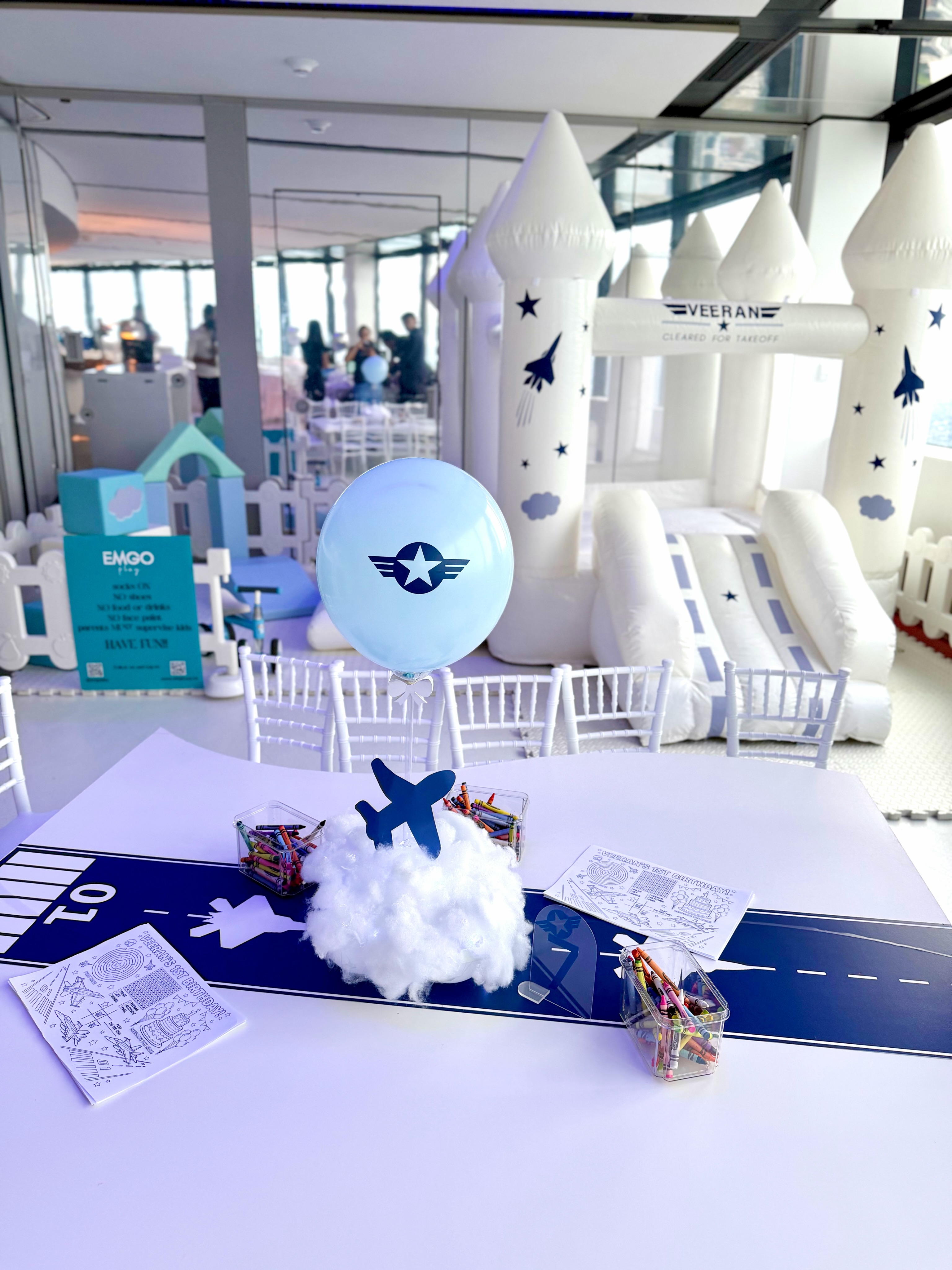 This is the second year in a row we’ve celebrated this beautiful family’s son at the @cntower, with all of Toronto stretched out through the windows. ✈️☁️🩵
Our setup zone was just thirteen feet wide, and everything had to fit together perfectly: soft play, a custom castle, tables, and activities, all in that one footprint.
So we built a fully custom mini castle exactly the way our client pictured it, and made every other piece work around it down to the last inch.
Save this if you’re planning a party where every element has to earn its spot.
#EmgoPlay #CNTower #FirstBirthday #CustomPartySetup #GTAKids